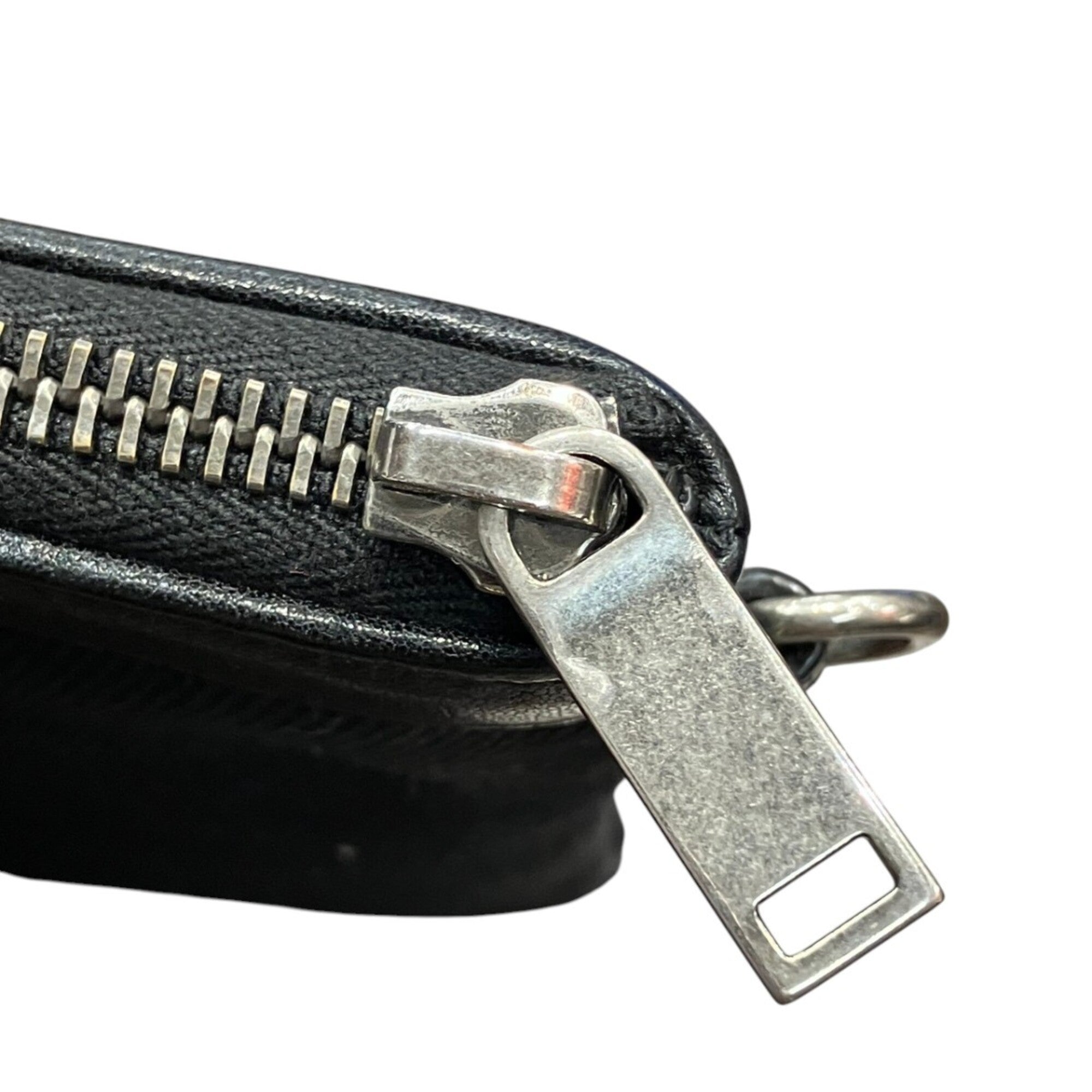 Yves Saint Laurent Black Canvas Leather Clutch Bag (Pre-Owned)