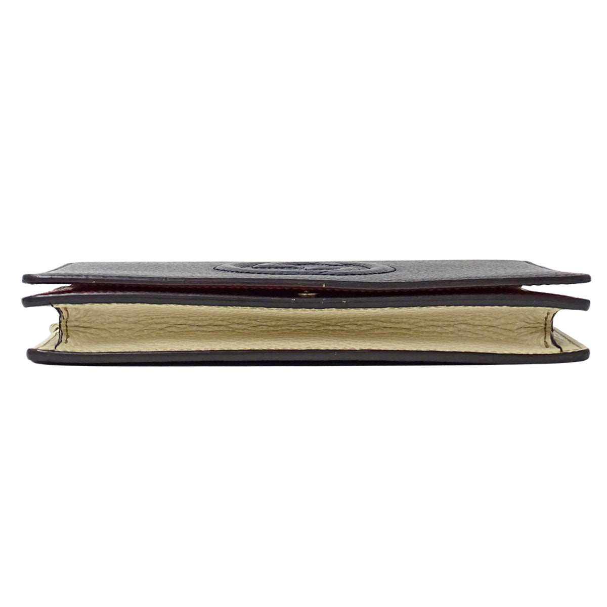 Gucci Navy Leather Chain/Shoulder Wallet (Pre-Owned)