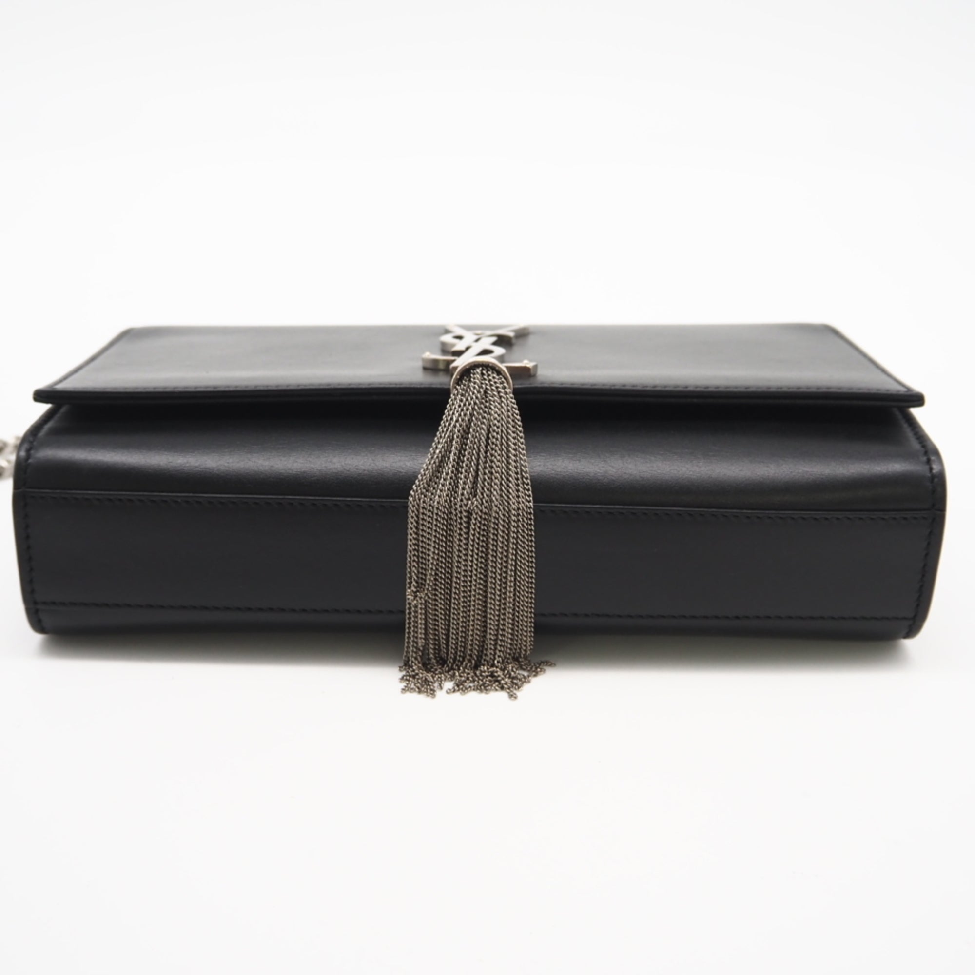 Saint Laurent Black Leather Shoulder Bag (Pre-Owned)