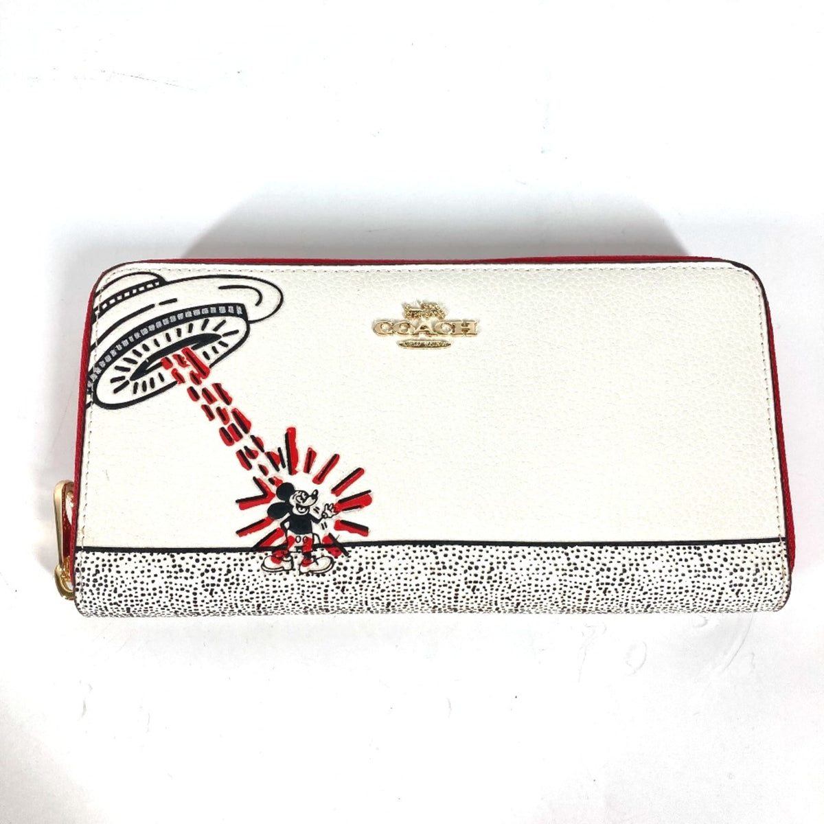 Coach White Leather Long Wallet (Bi-Fold) (Pre-Owned)