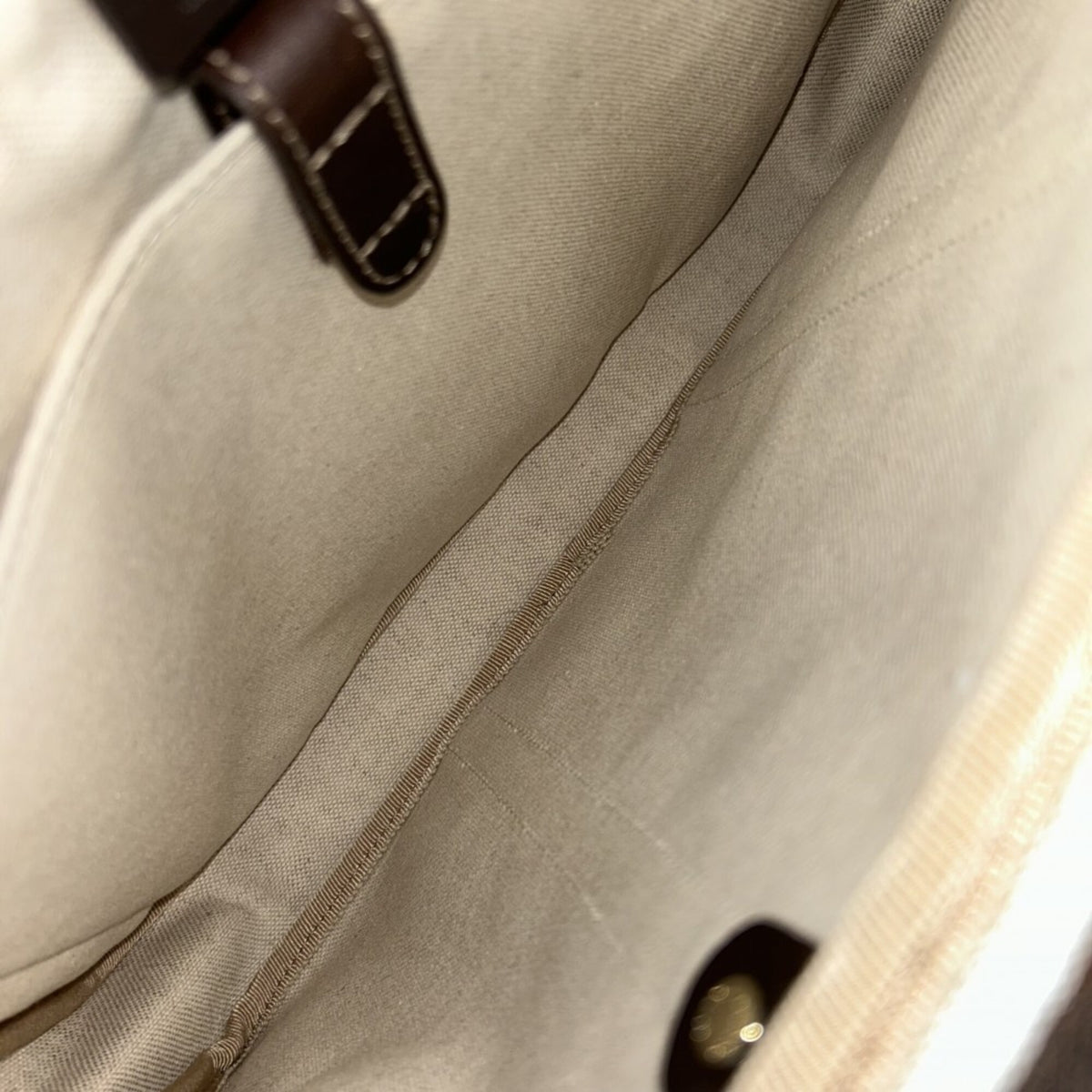 Gucci Beige Brown Gg Supreme Canvas Leather Briefcase Handbag (Pre-Owned)