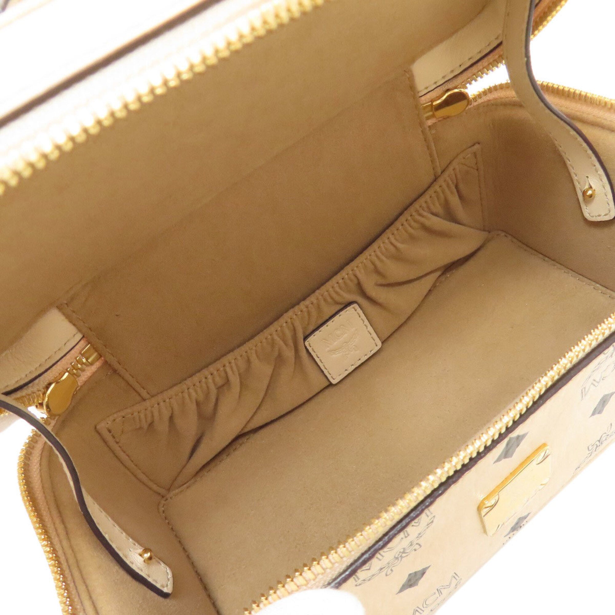 Mcm Beige Pvc Handbag (Pre-Owned)