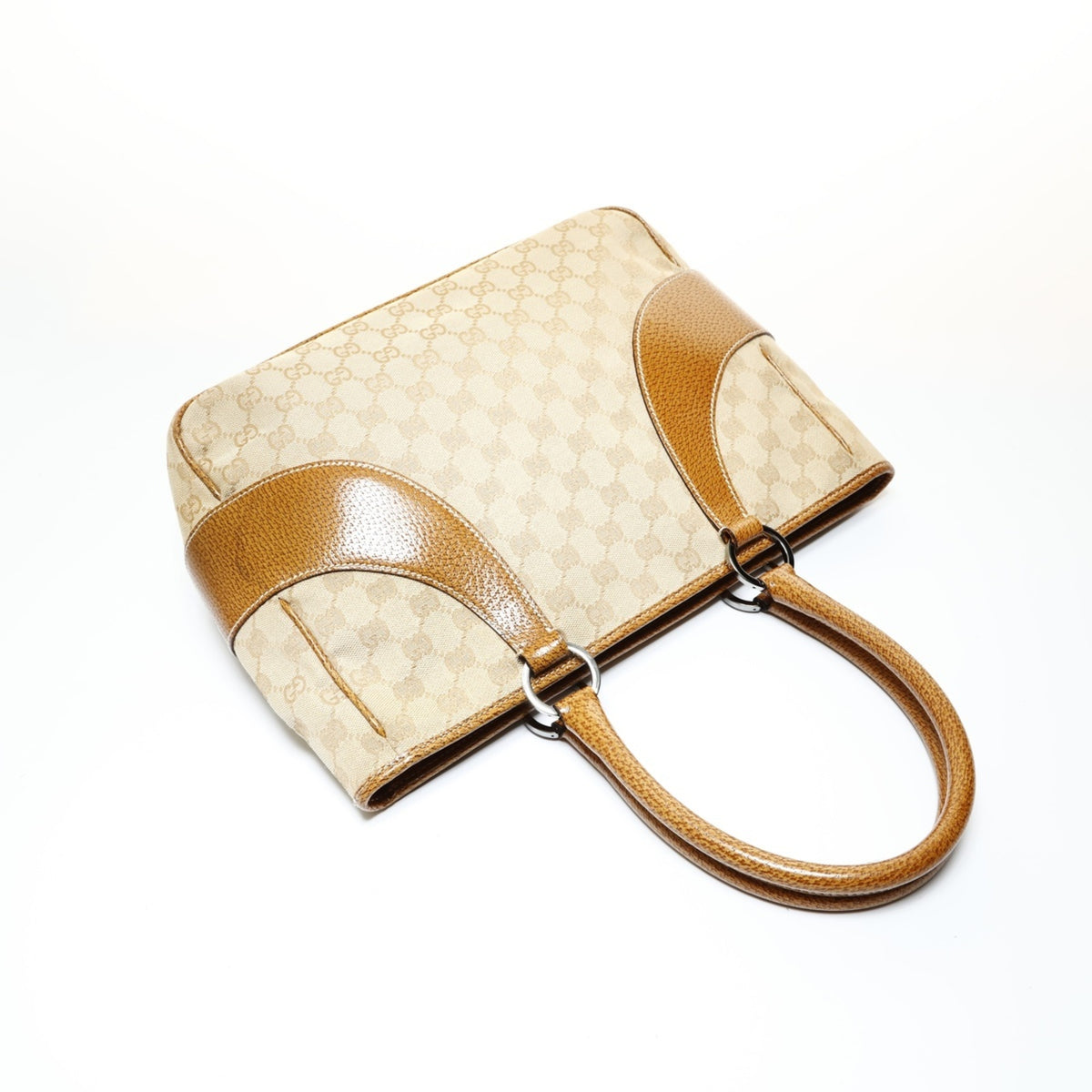 Gucci Beige Gg Canvas Tote Bag (Pre-Owned)