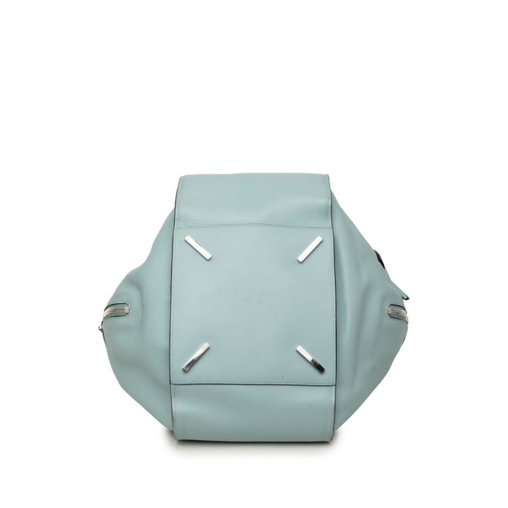 Loewe Blue Leather Handbag Pouch Shoulder Bag (Pre-Owned)