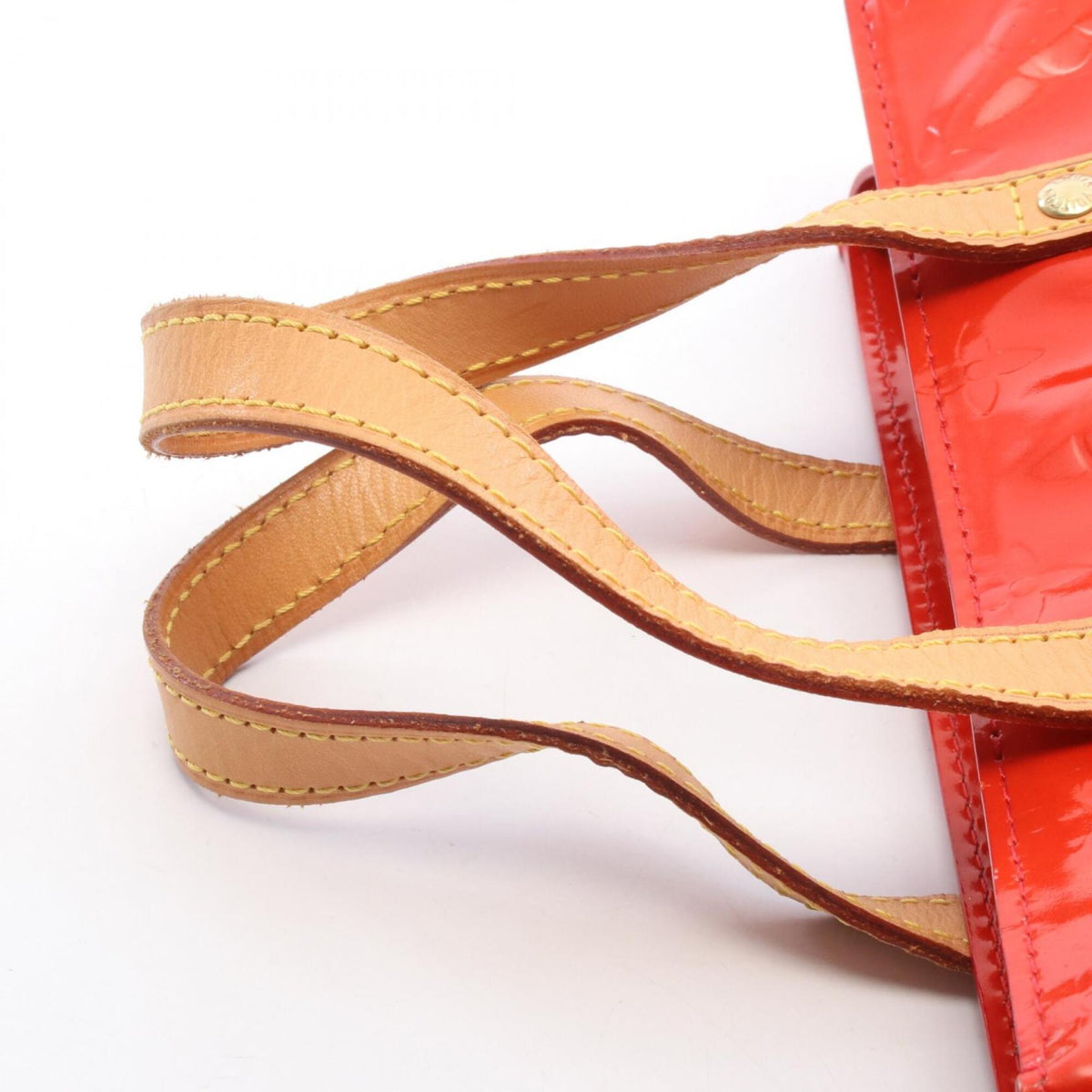 Louis Vuitton Red Color Rouge Leather Handbag (Pre-Owned)