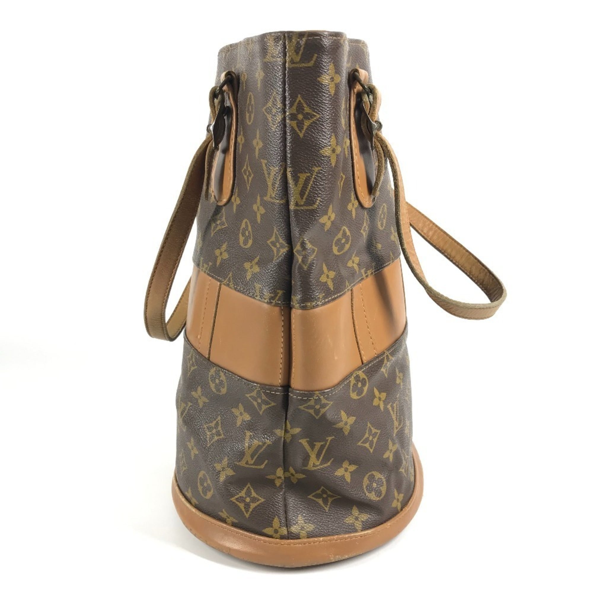 Louis Vuitton Brown Monogram Canvas Handbag Pouch Tote Bag (Pre-Owned)