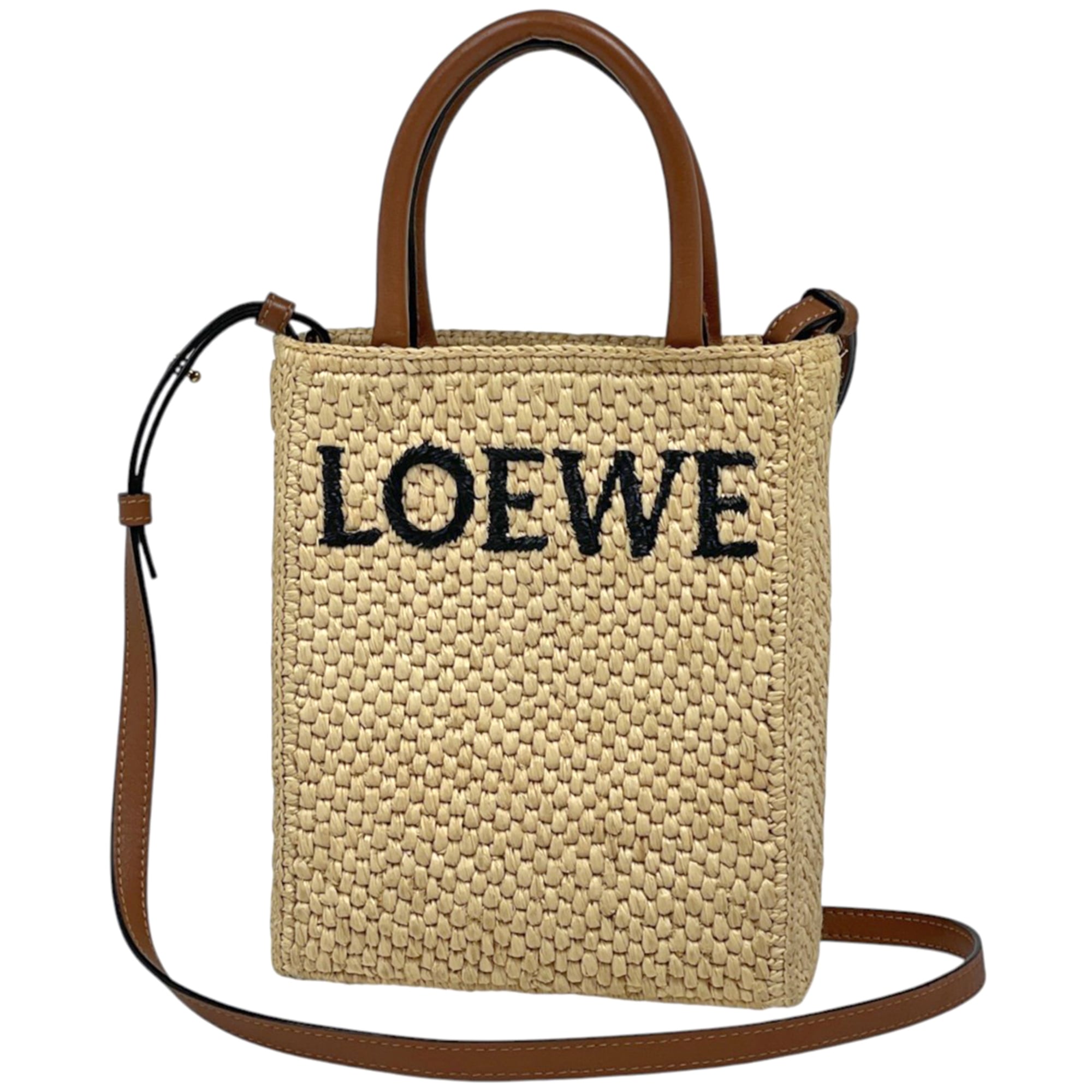 Loewe Beige Raffia Tote Bag (Pre-Owned)