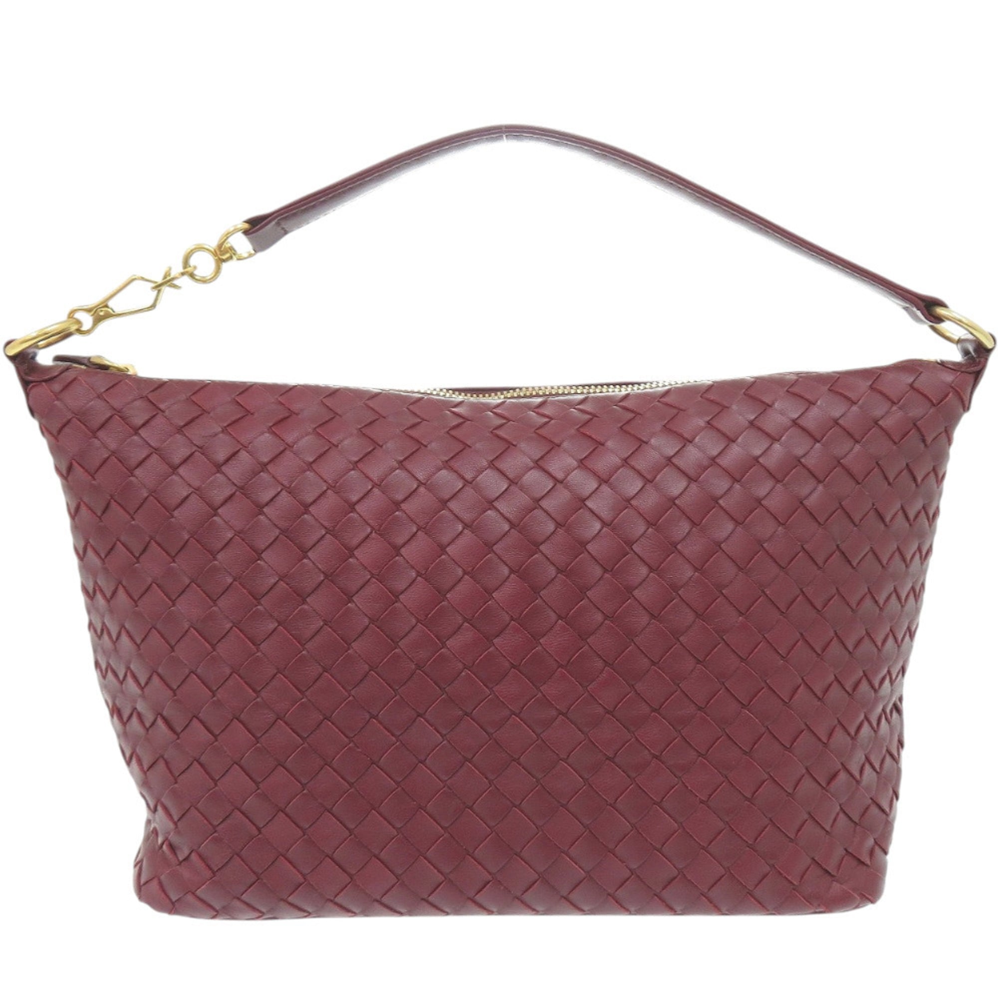 Bottega Veneta Bordeaux Leather Handbag (Pre-Owned)