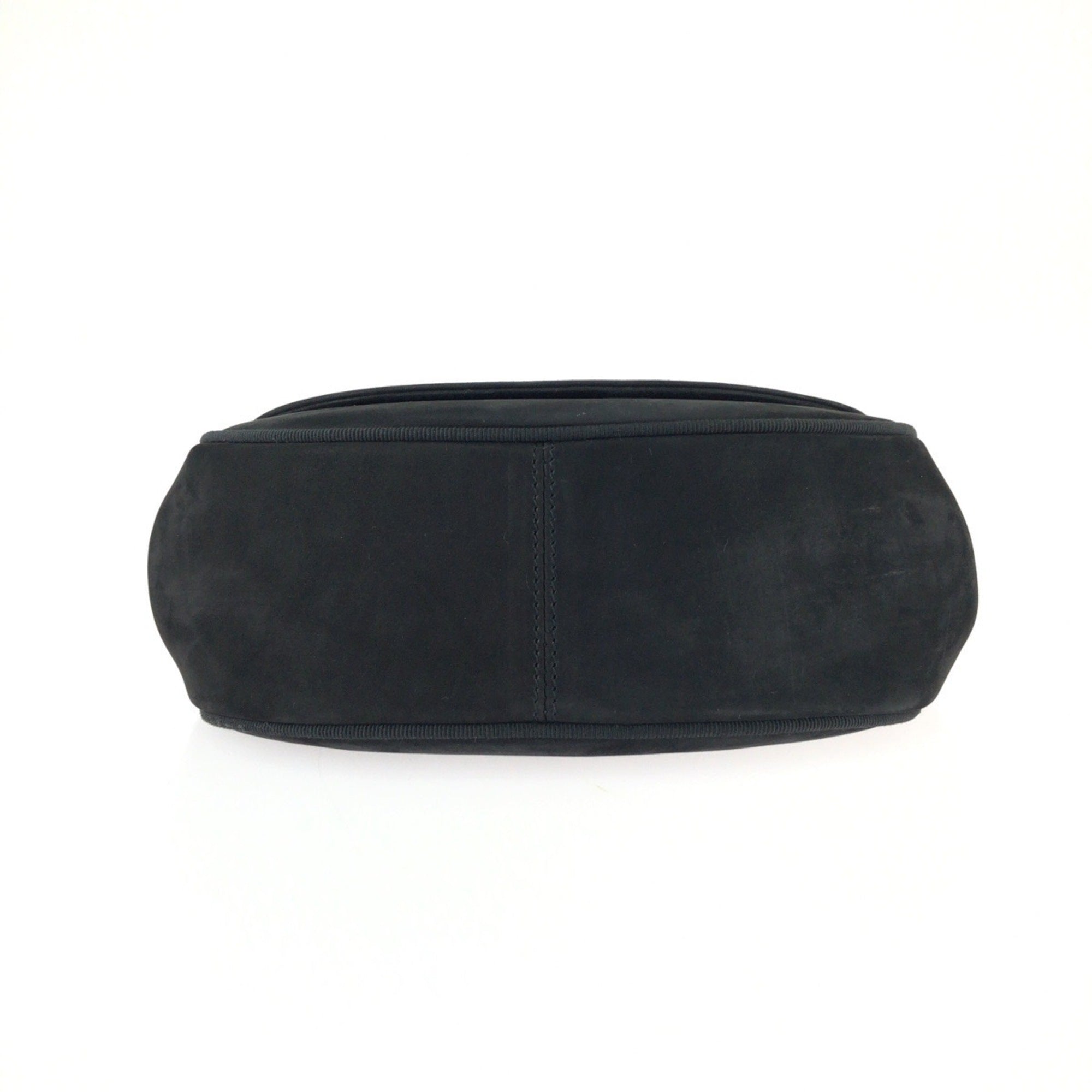 Salvatore Ferragamo Black Suede Pochette Shoulder Bag (Pre-Owned)