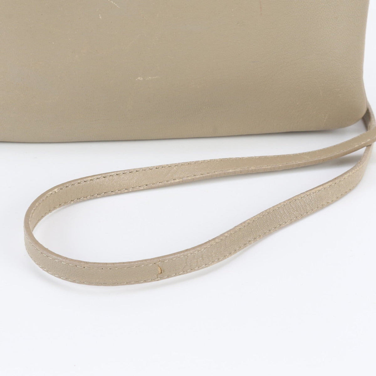 Celine Beige Leather Crossbody Bag Shoulder Bag (Pre-Owned)