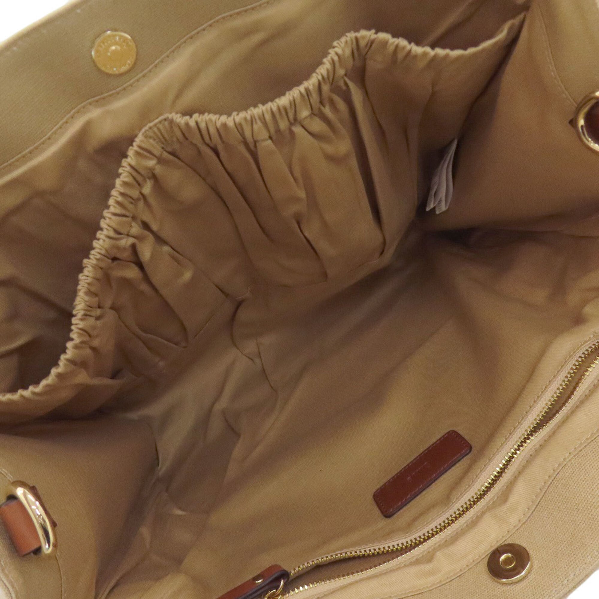 Chloé Brown Canvas Tote Bag (Pre-Owned)