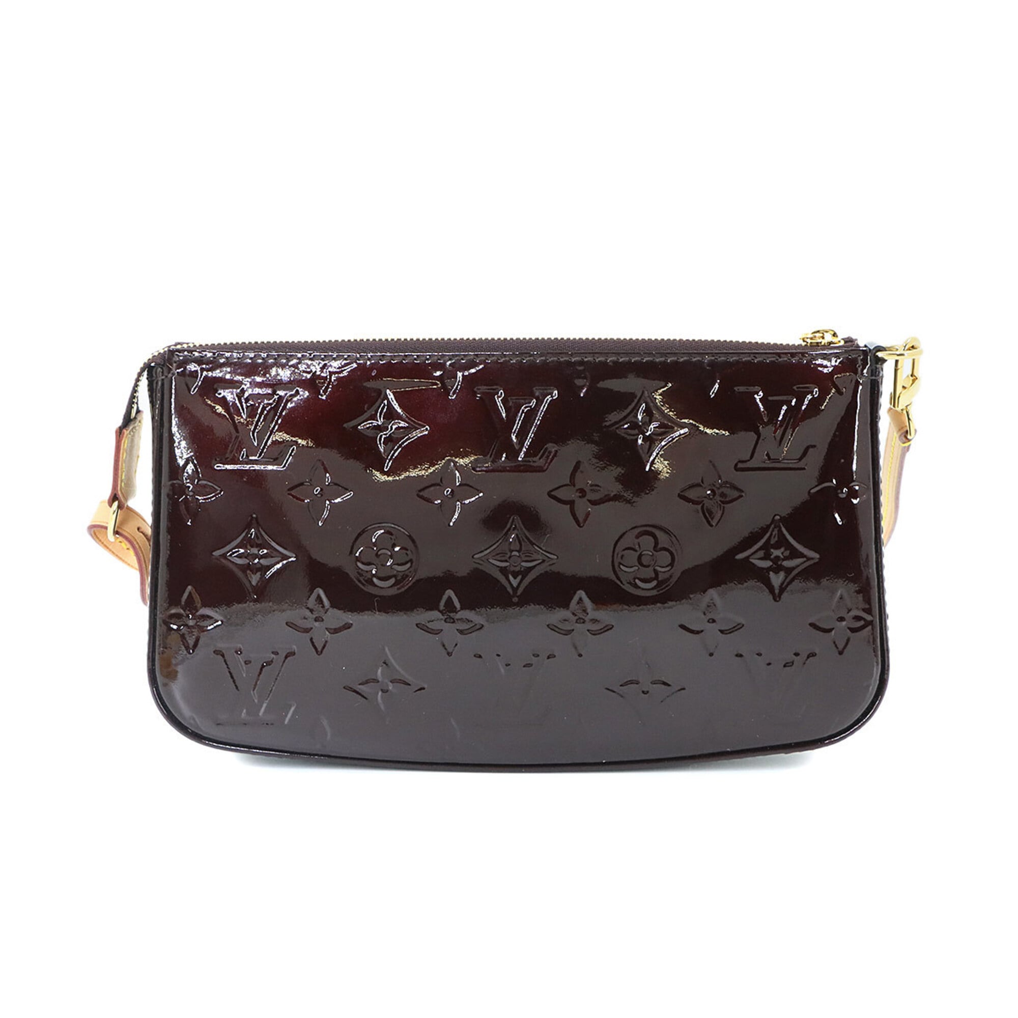 Louis Vuitton Monogram Vernis Amarante Monogram Vernis Handbag Pochette (Pre-Owned)