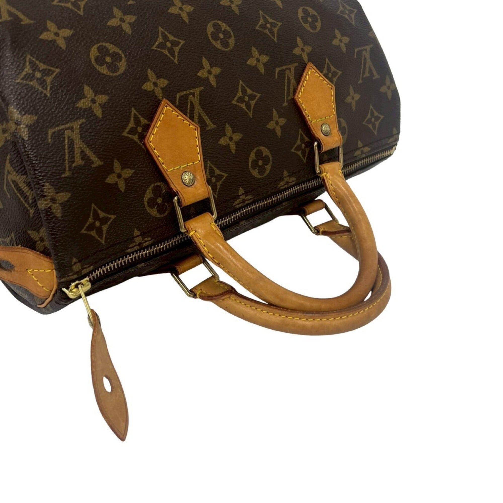 Louis Vuitton Brown Leather Pvc Boston Bag Handbag (Pre-Owned)