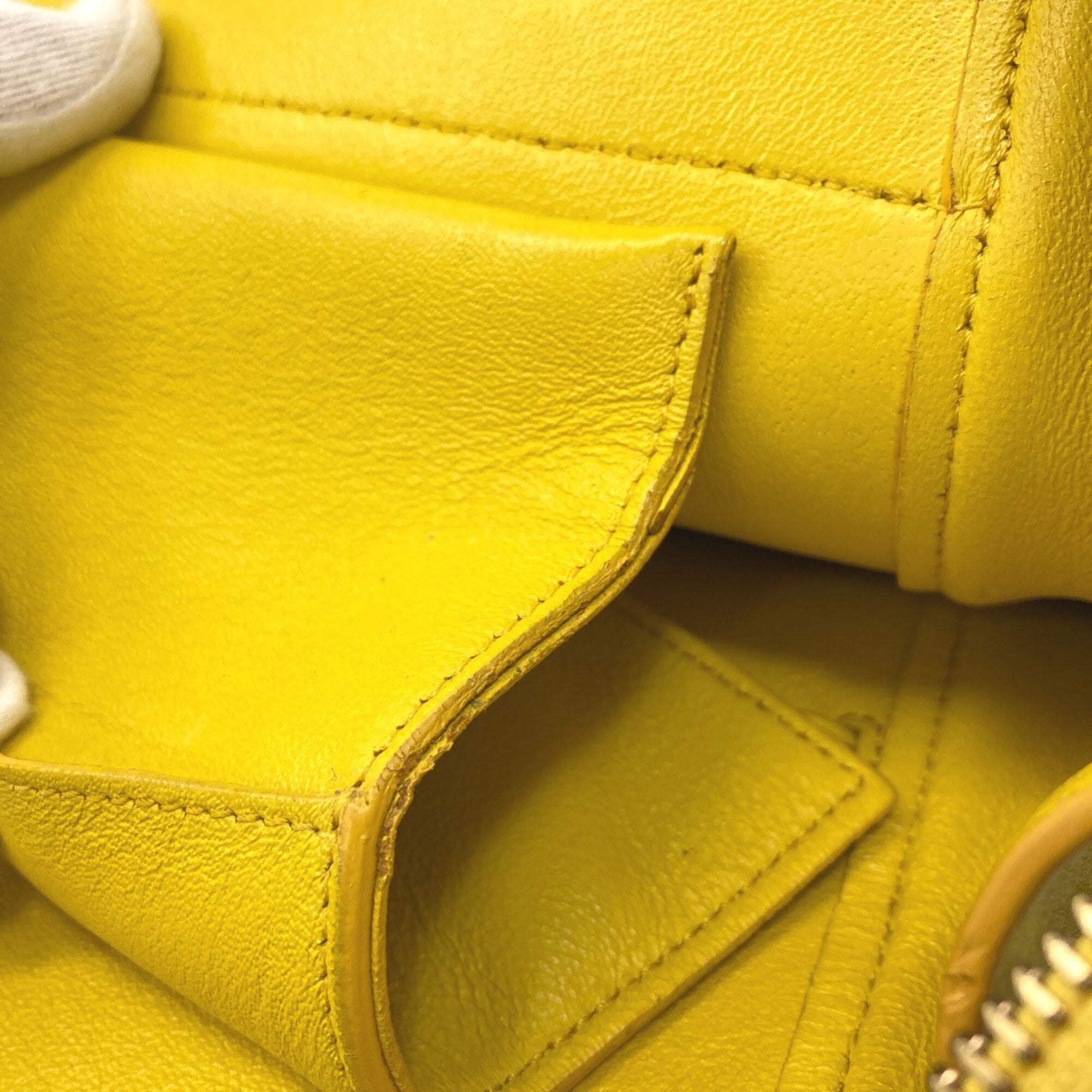 Celine Yellow Leather Handbag (Pre-Owned)