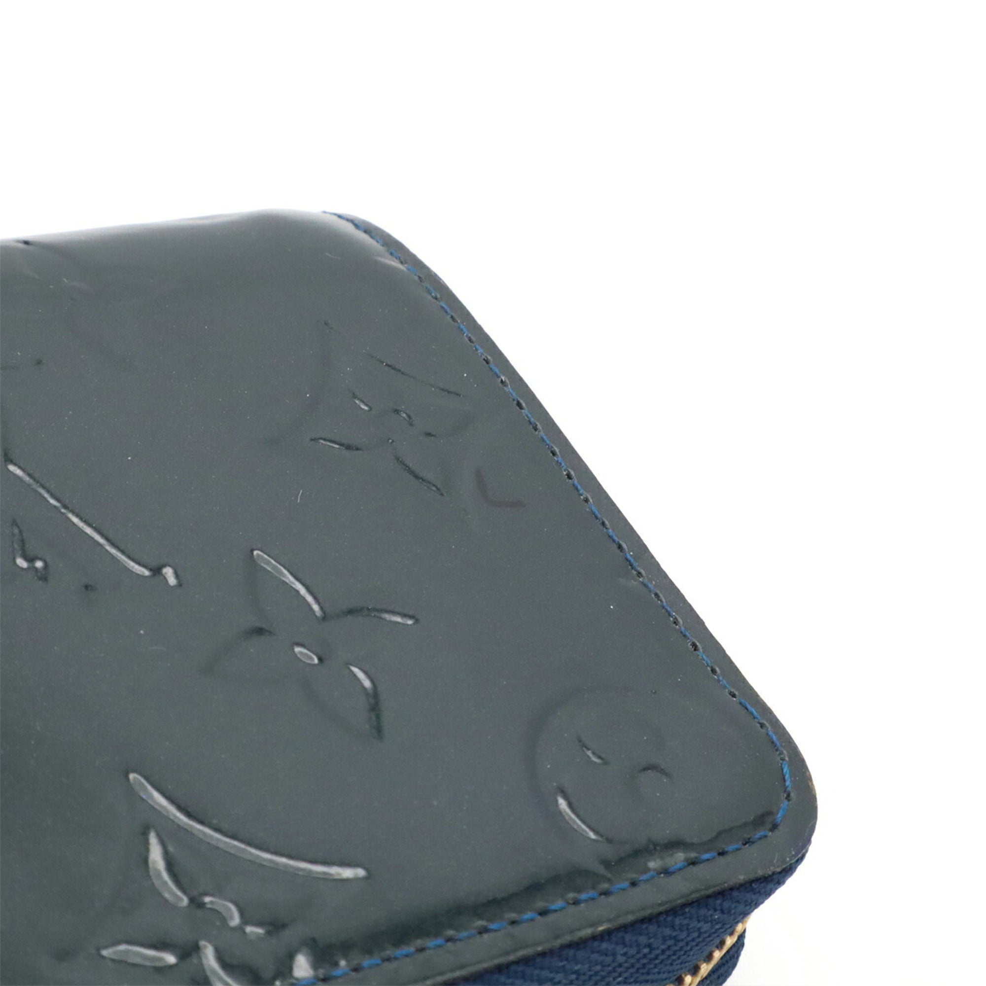 Louis Vuitton Blue Nuit Leather Coin Purse/Coin Case (Pre-Owned)