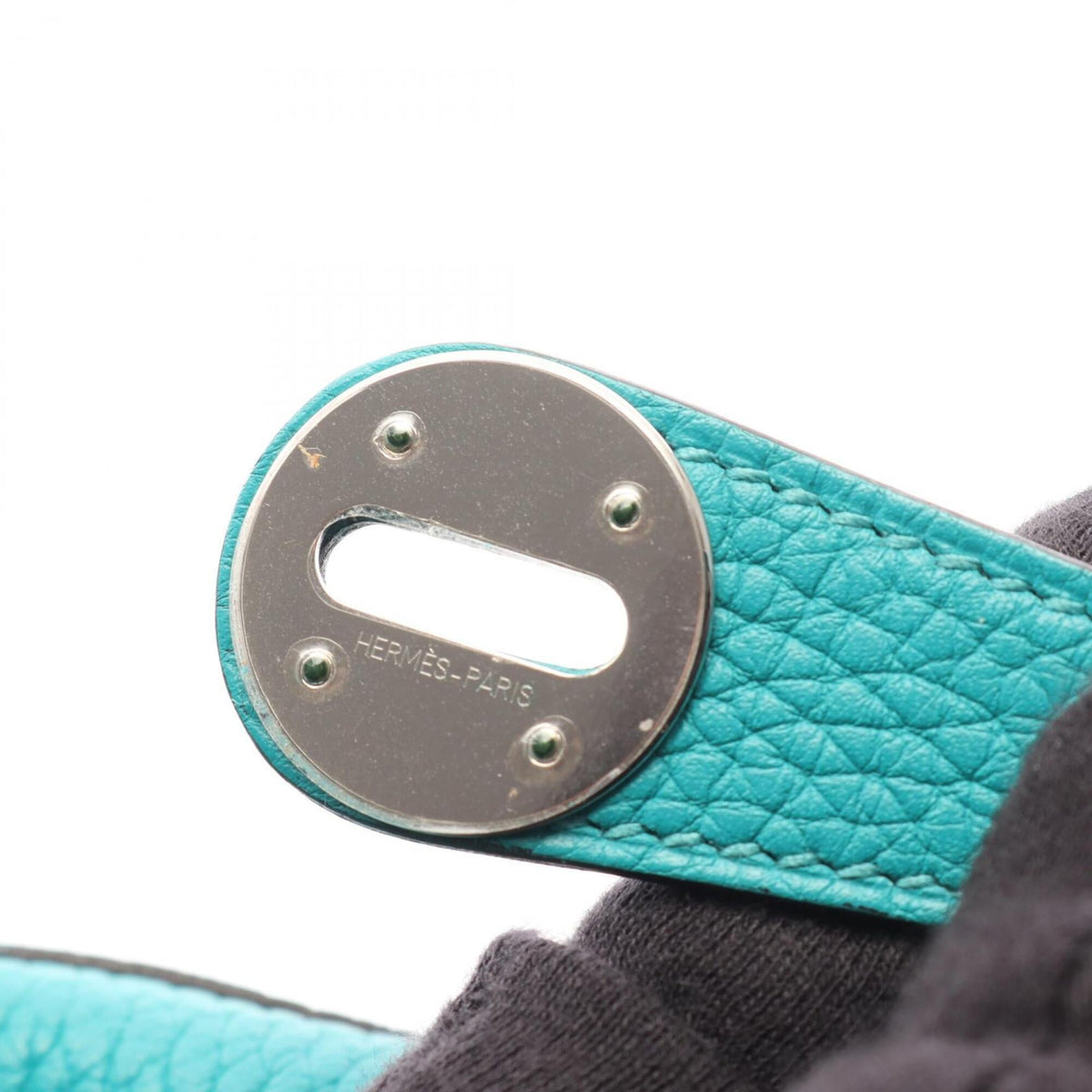 Hermes Green Taurillon Clemence Leather Leather Handbag Shoulder Bag (Pre-Owned)