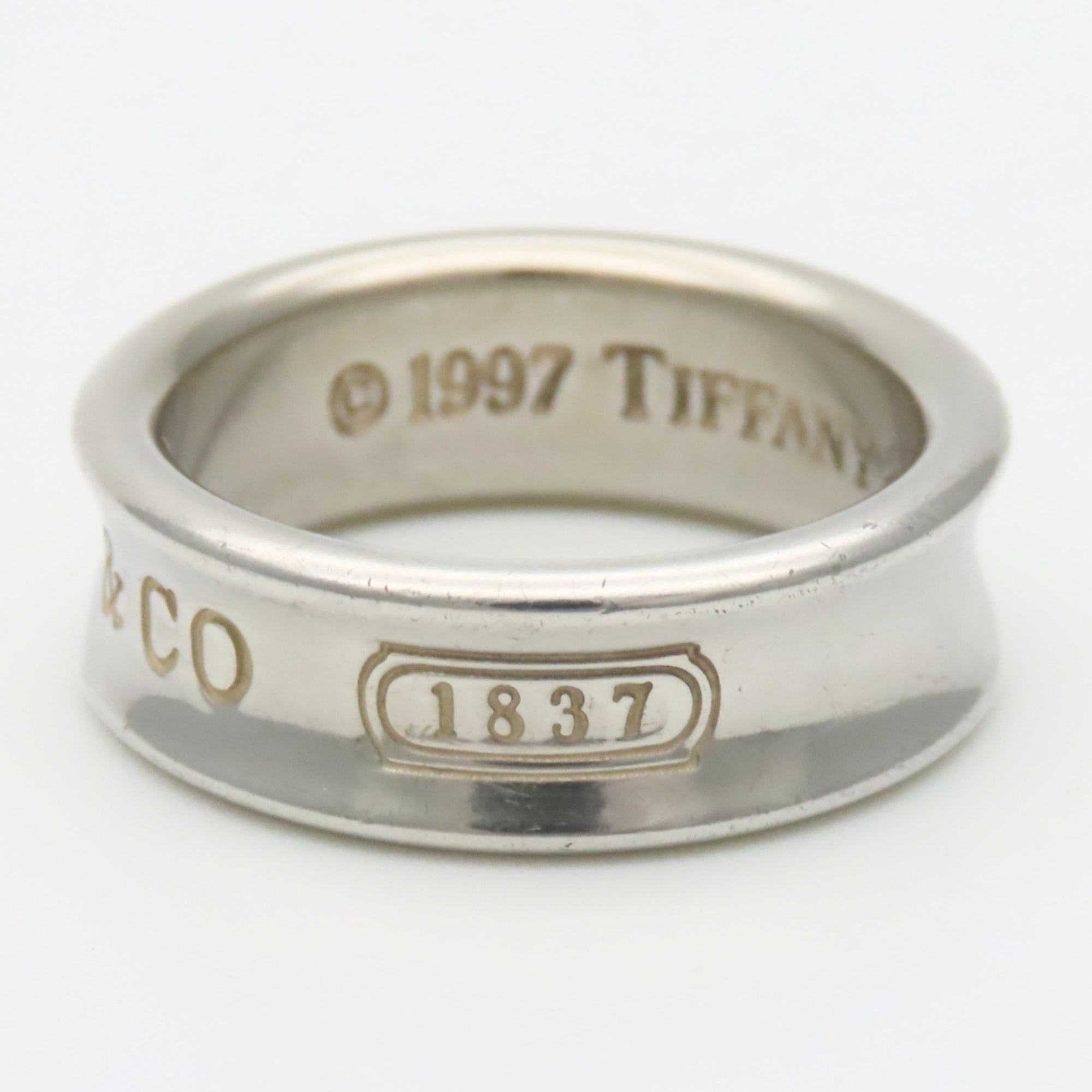 Tiffany Silver Silver 925 Band Ring (Pre-Owned)