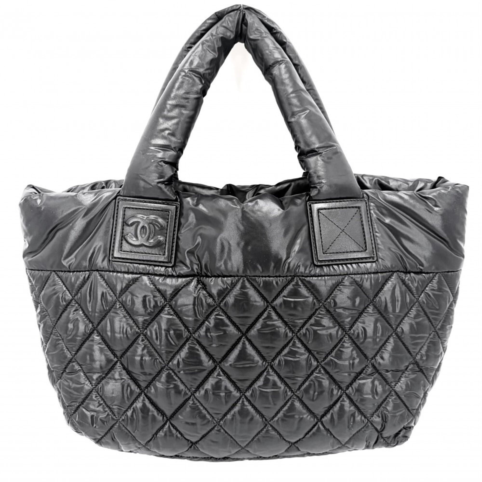 Chanel Black Bordeaux White Nylon Handbag Tote Bag (Pre-Owned)