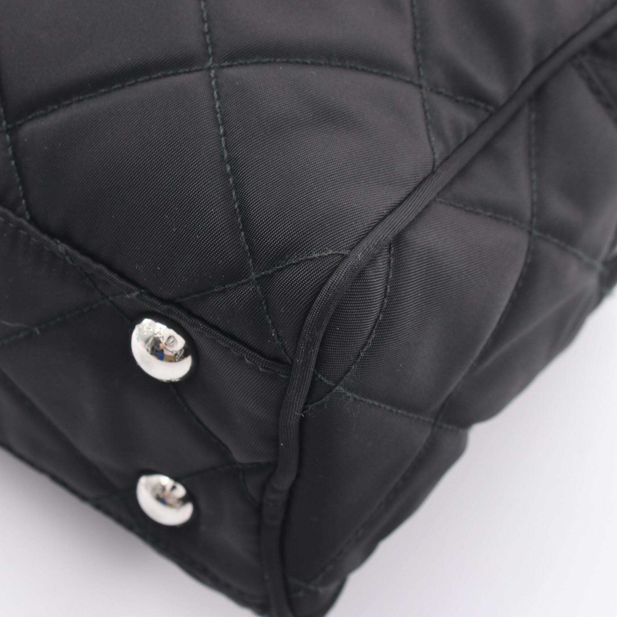Prada Black Nylon Handbag Shoulder Bag (Pre-Owned)