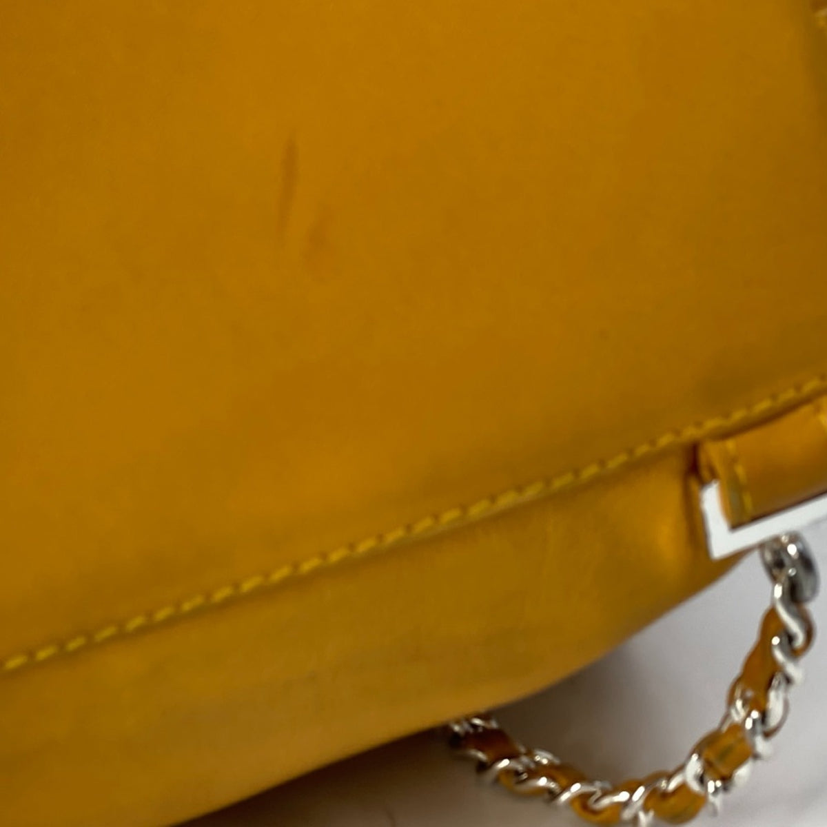 Chanel Yellow Leather Backpack (Pre-Owned)