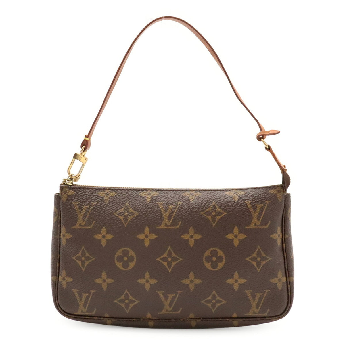 Louis Vuitton Brown Monogram Handbag Pochette Pouch (Pre-Owned)