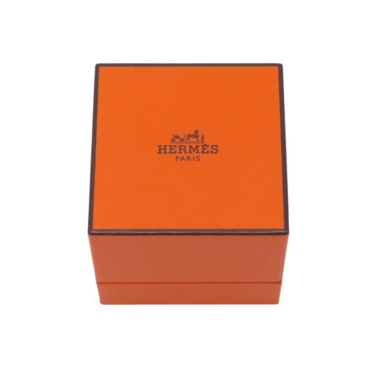 Hermes Silver 925 Band Ring (Pre-Owned)