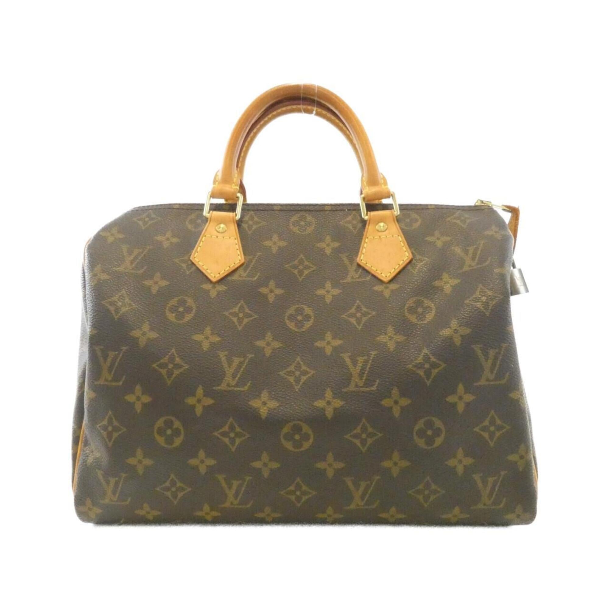 Louis Vuitton Monogram Marron Coated Canvas Boston Bag (Pre-Owned)