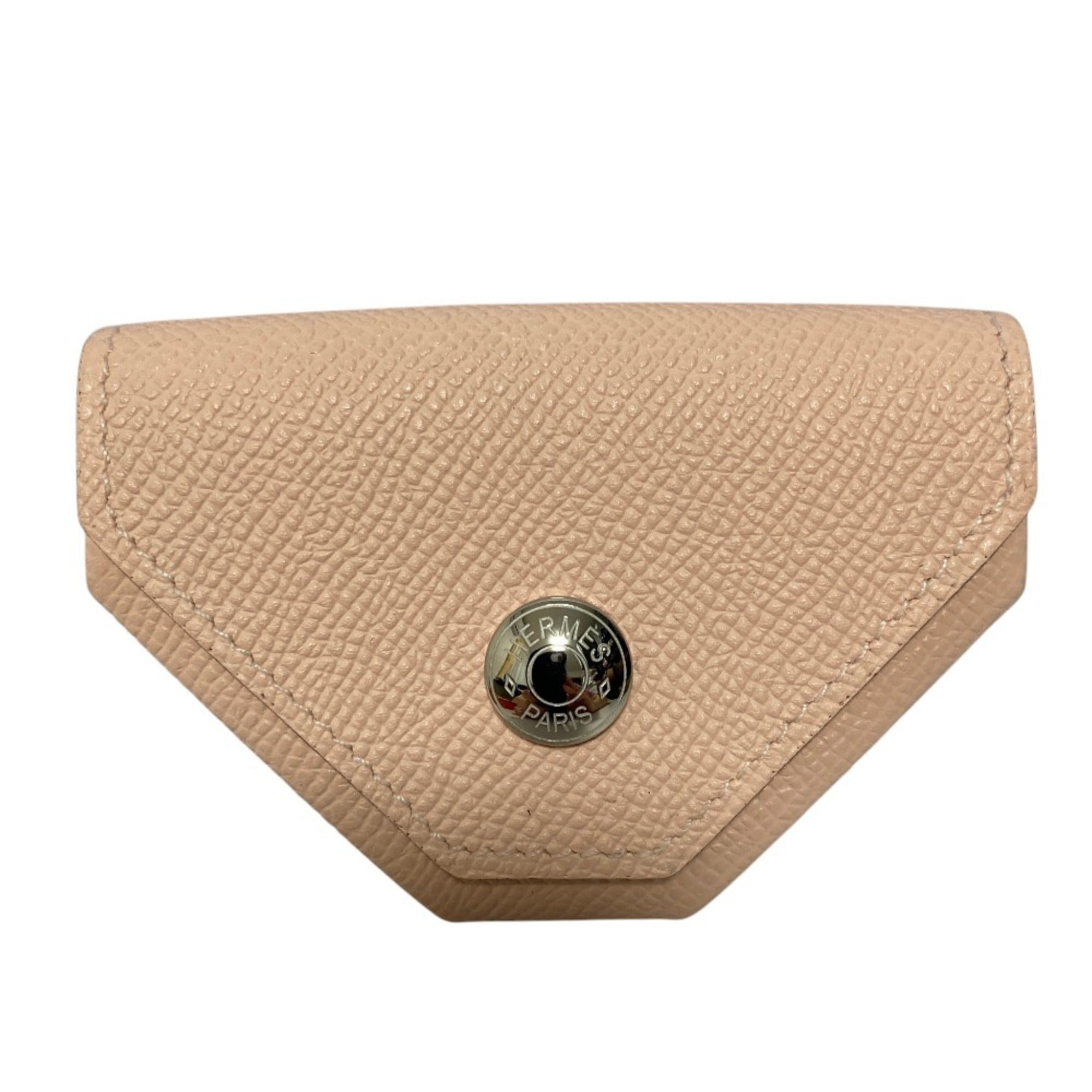Hermes Rose Eglantine Epsom Leather Coin Purse/Coin Case (Pre-Owned)