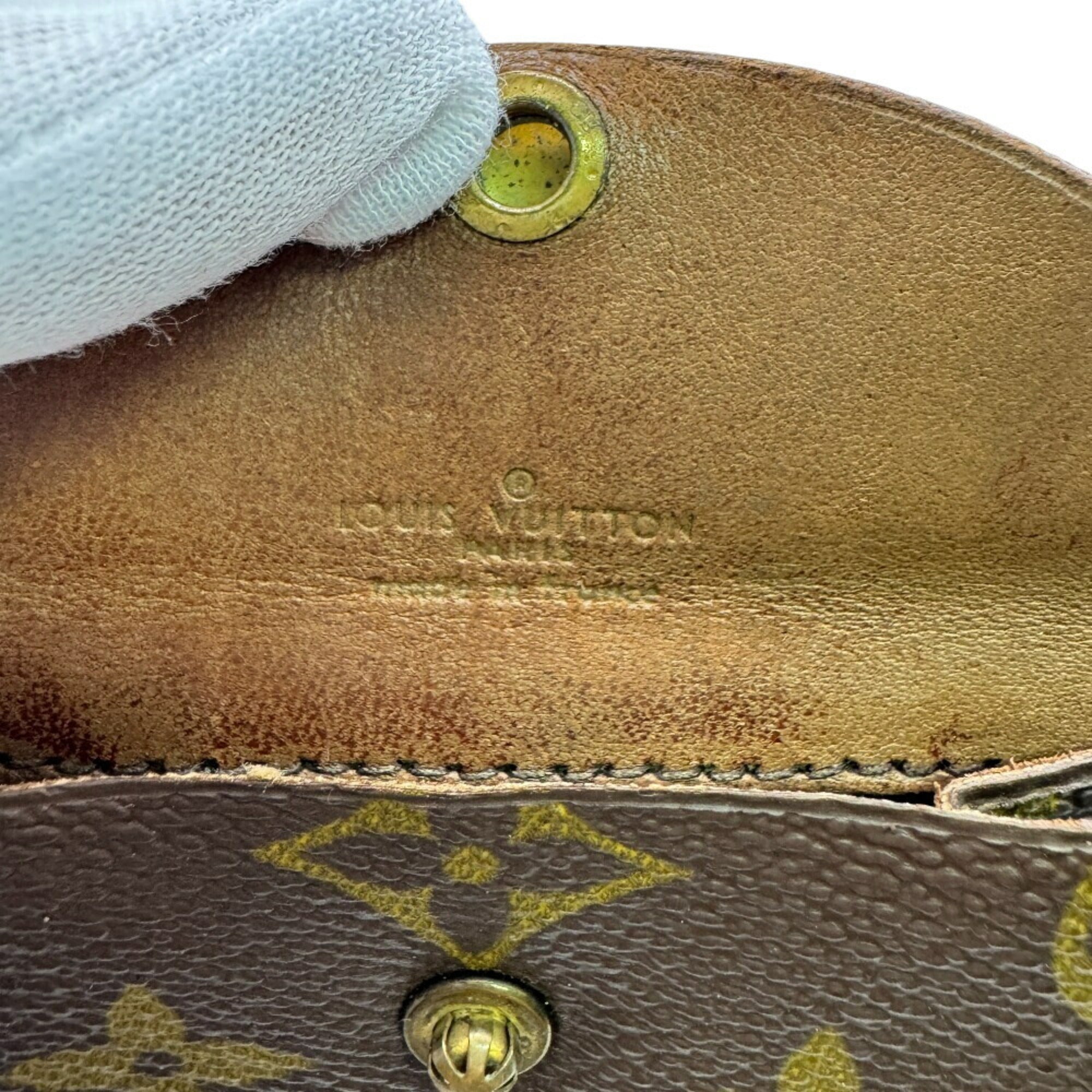 Louis Vuitton Brown Leather Wallet (Bi-Fold) (Pre-Owned)