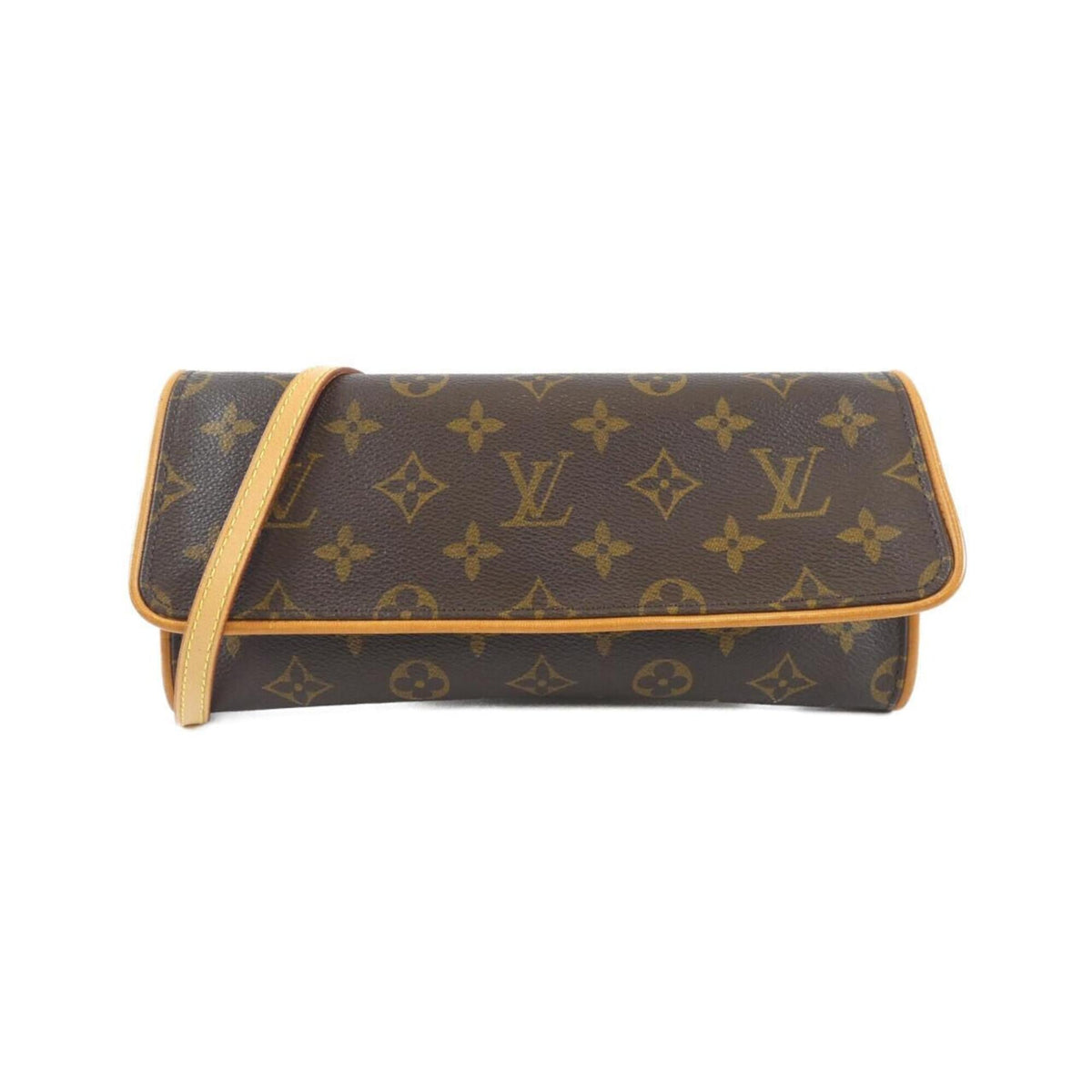 Louis Vuitton Brown Coated Canvas Pochette Shoulder Bag (Pre-Owned)