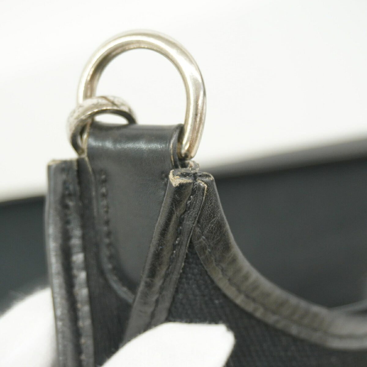 Hermes Black Toile Officier Shoulder Bag (Pre-Owned)