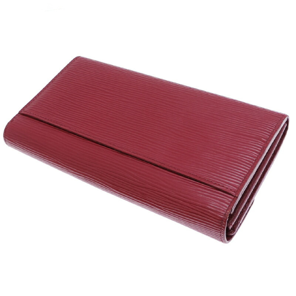 Louis Vuitton Fuchsia Pink Pink Epi Leather Long Wallet (Bi-Fold) (Pre-Owned)