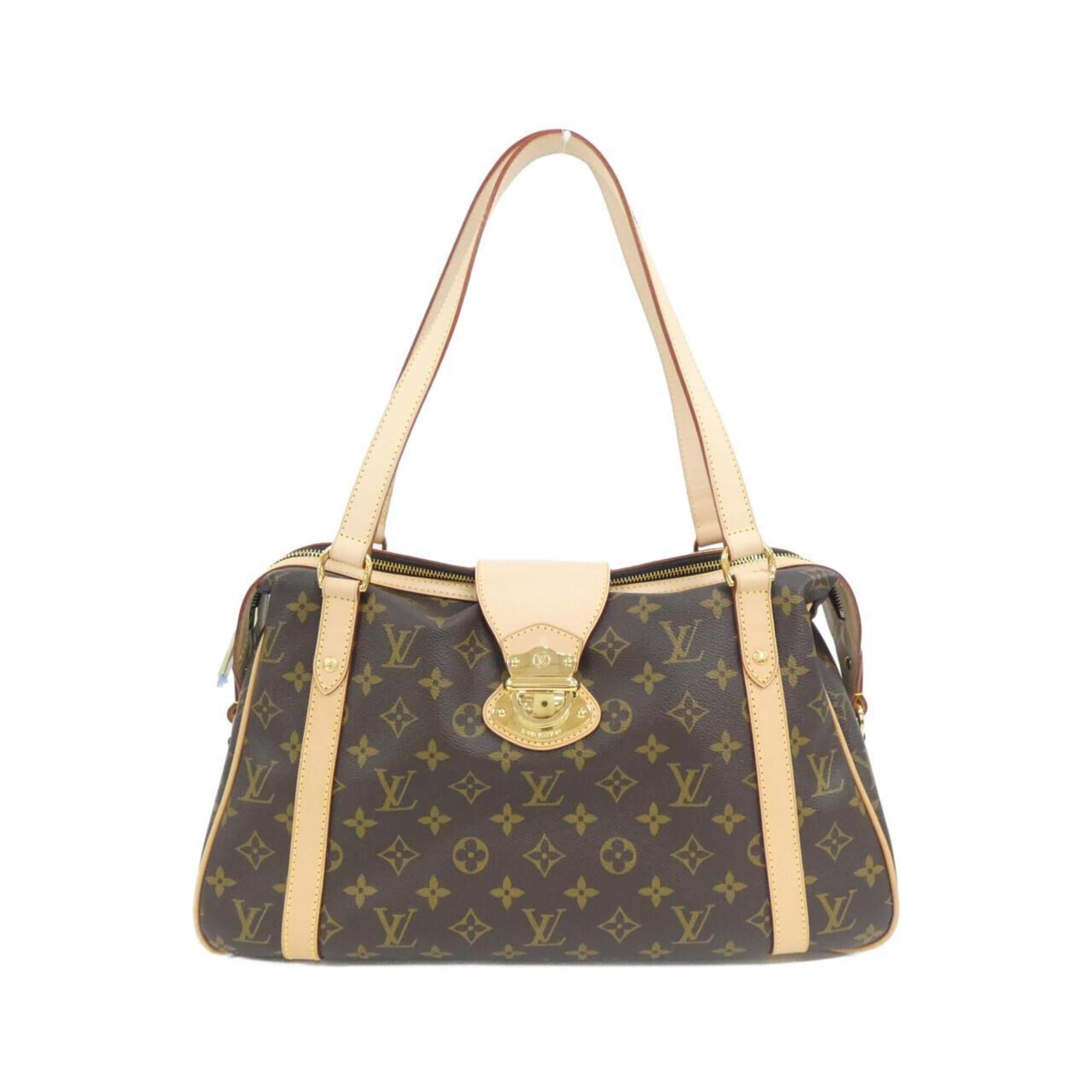 Louis Vuitton Marron Coated Canvas Shoulder Bag (Pre-Owned)