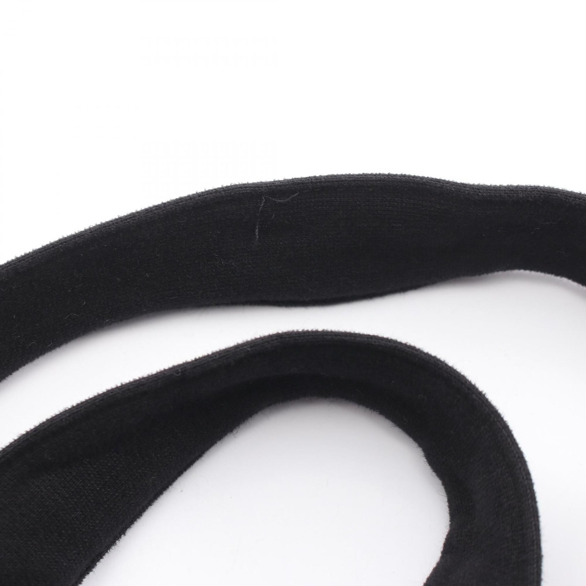 Yves Saint Laurent Black Cotton Handbag Tote Bag (Pre-Owned)