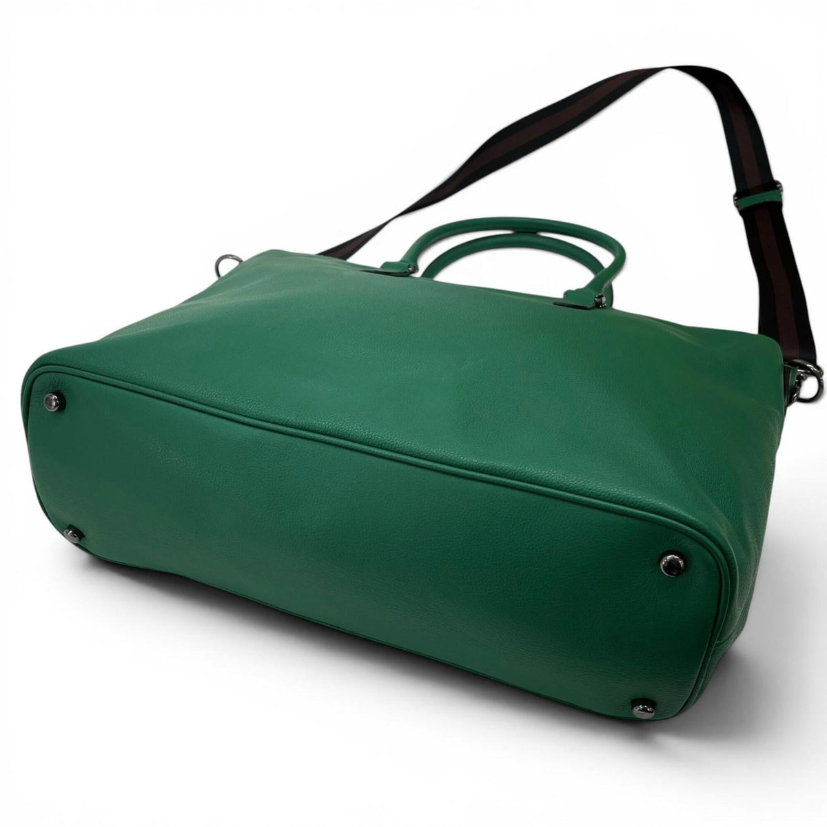 Coach Green Leather Tote Bag (Pre-Owned)