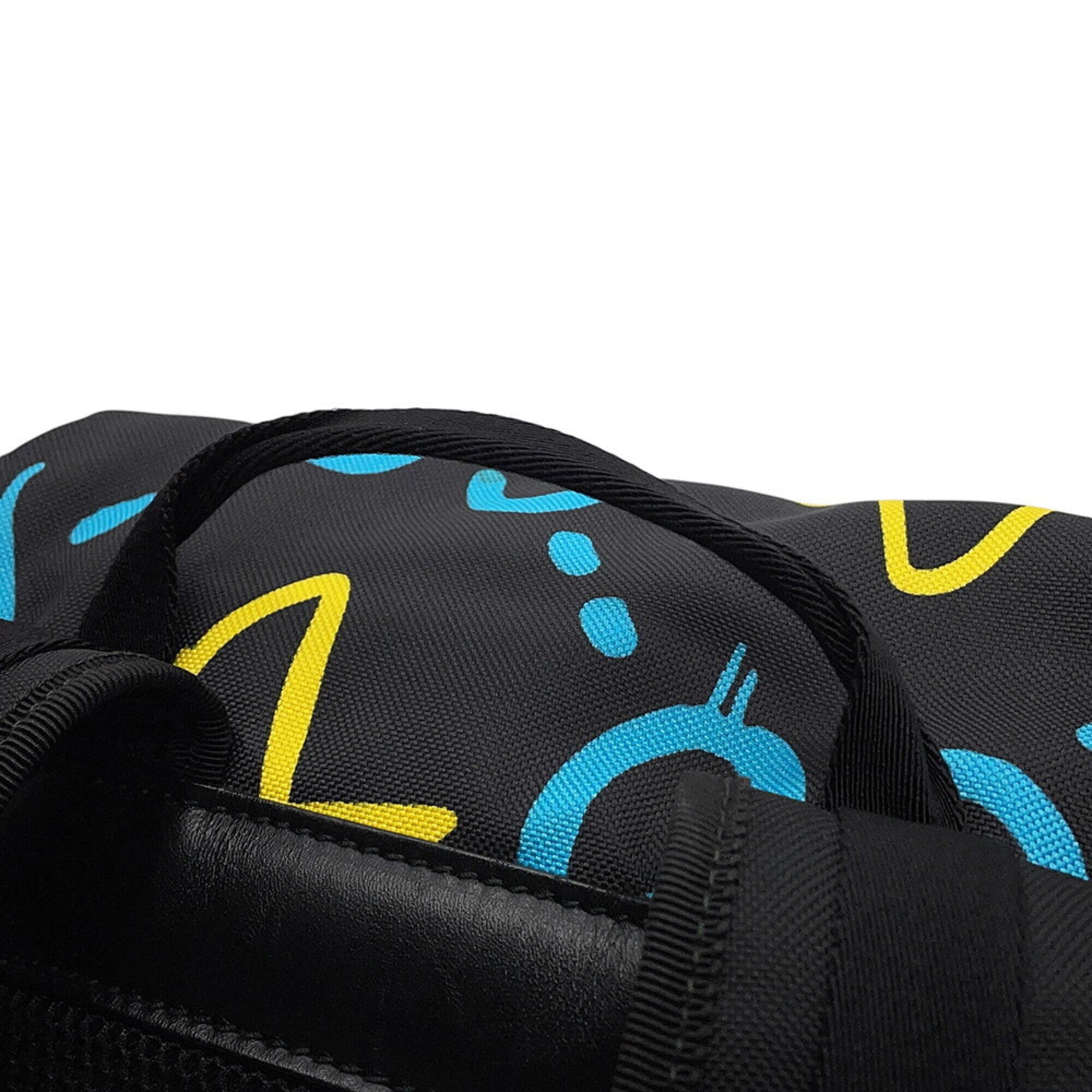 Gucci Black Multi-Color Nylon Canvas Backpack Handbag (Pre-Owned)