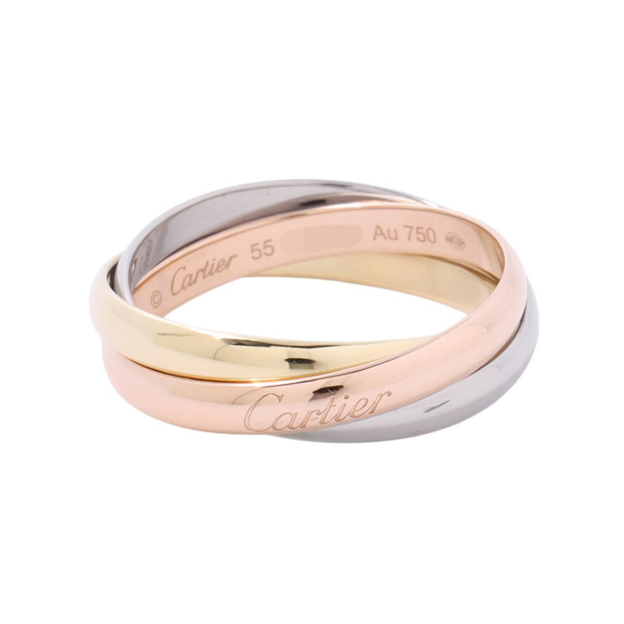 Cartier Gold Silver Pink Gold Yellow Gold (18K) Pink Gold (18K) White Gold (18K) Band Ring (Pre-Owned)
