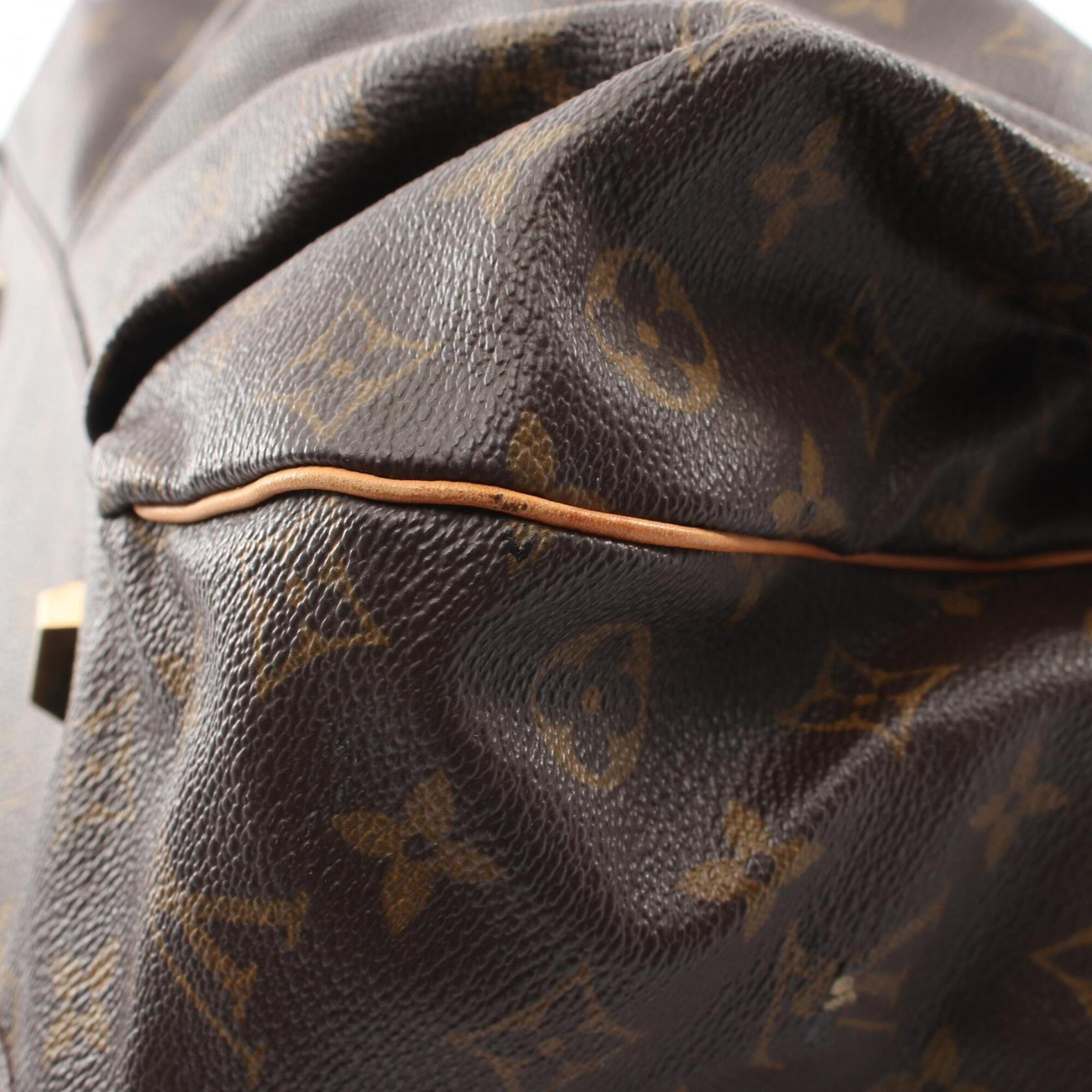 Louis Vuitton Brown Monogram Coated Canvas Handbag Tote Bag (Pre-Owned)