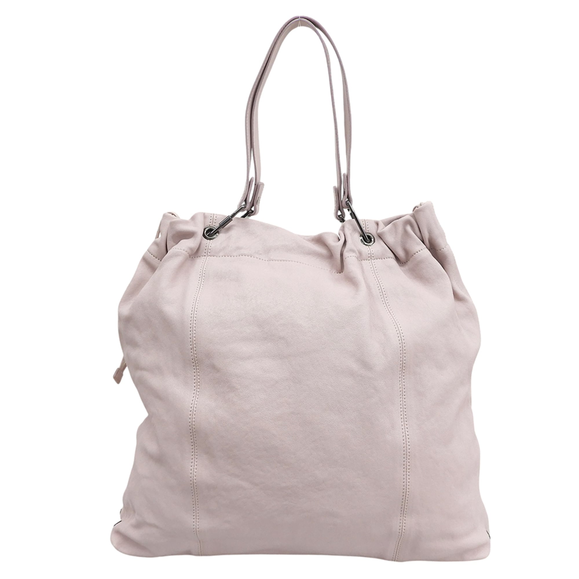 Burberry Pink Leather Tote Bag (Pre-Owned)