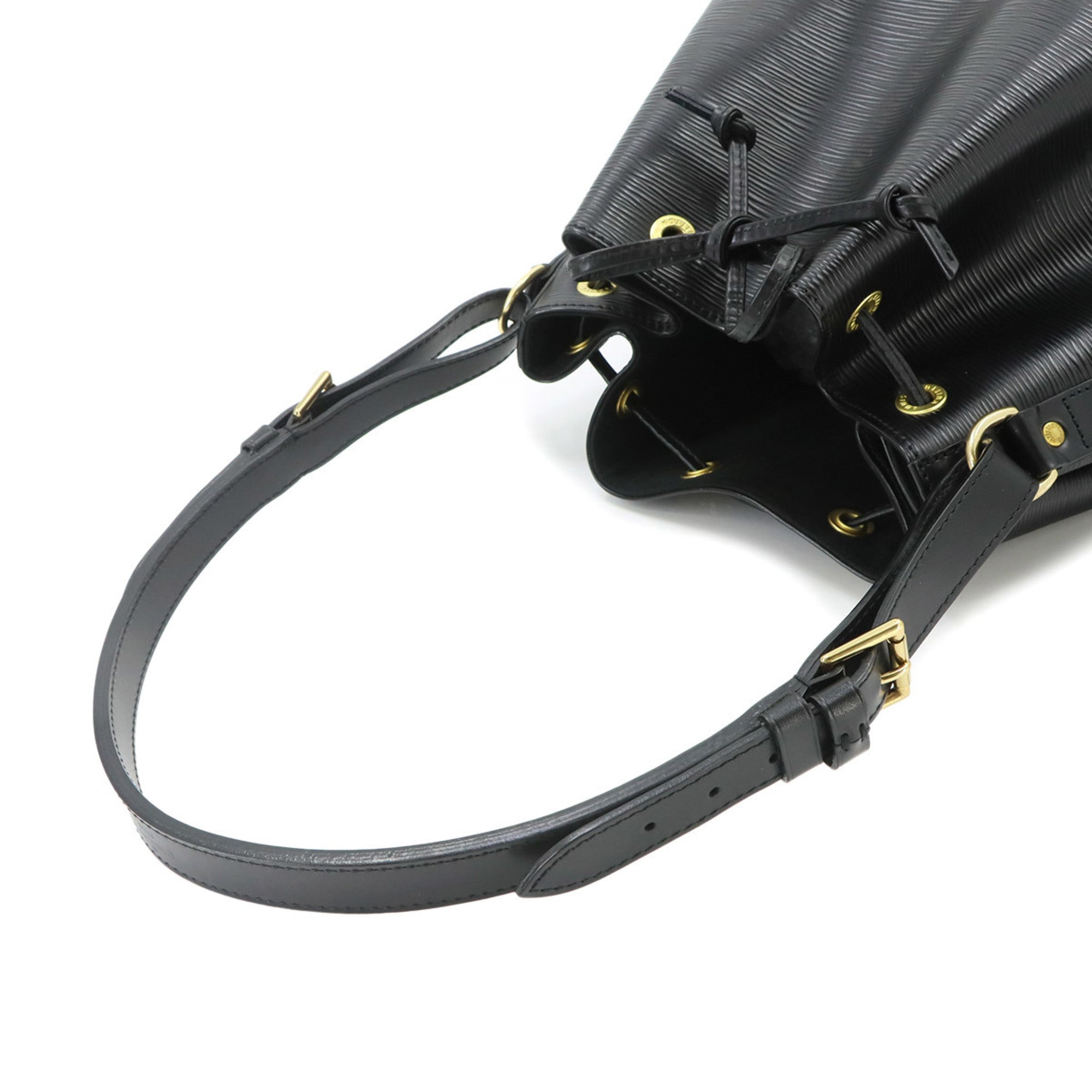 Louis Vuitton Epi Noir Epi Leather Handbag Shoulder Bag (Pre-Owned)