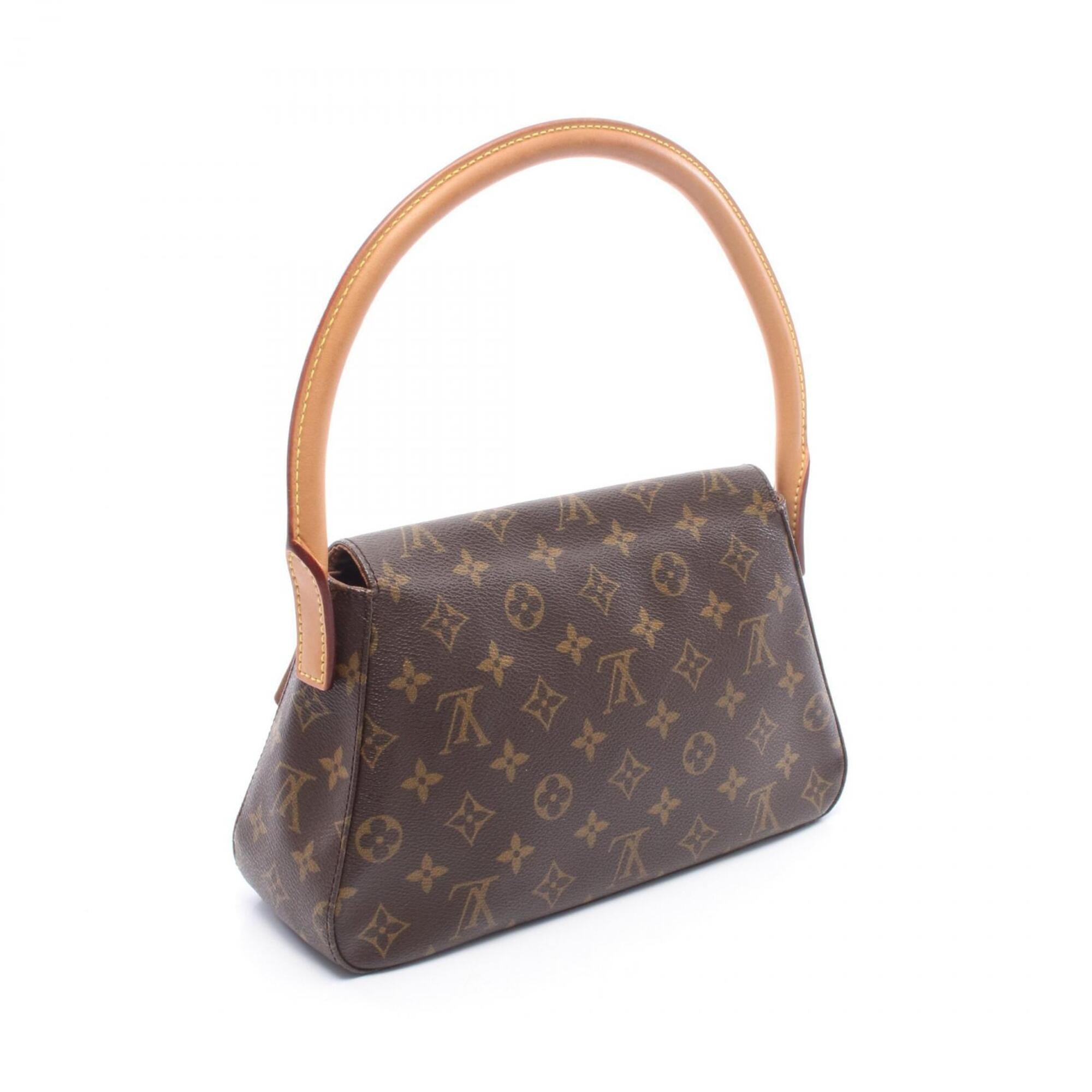Louis Vuitton Brown Coated Canvas Pvc Monogram Leather Handbag (Pre-Owned)