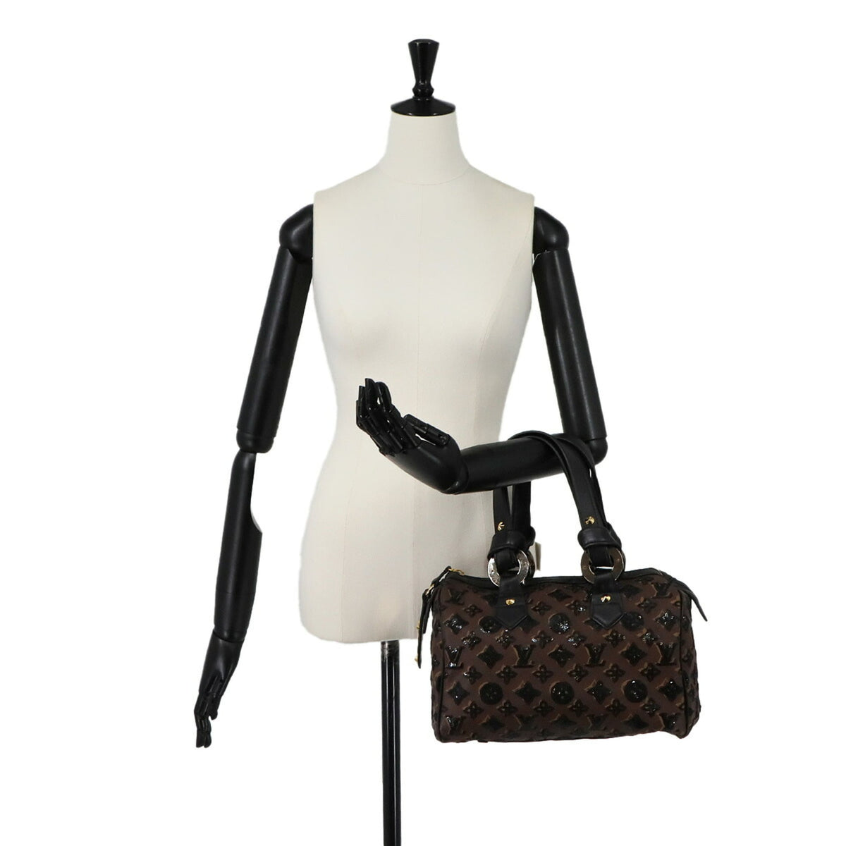 Louis Vuitton Black Monogram Spangles Leather Monogram Handbag (Pre-Owned)