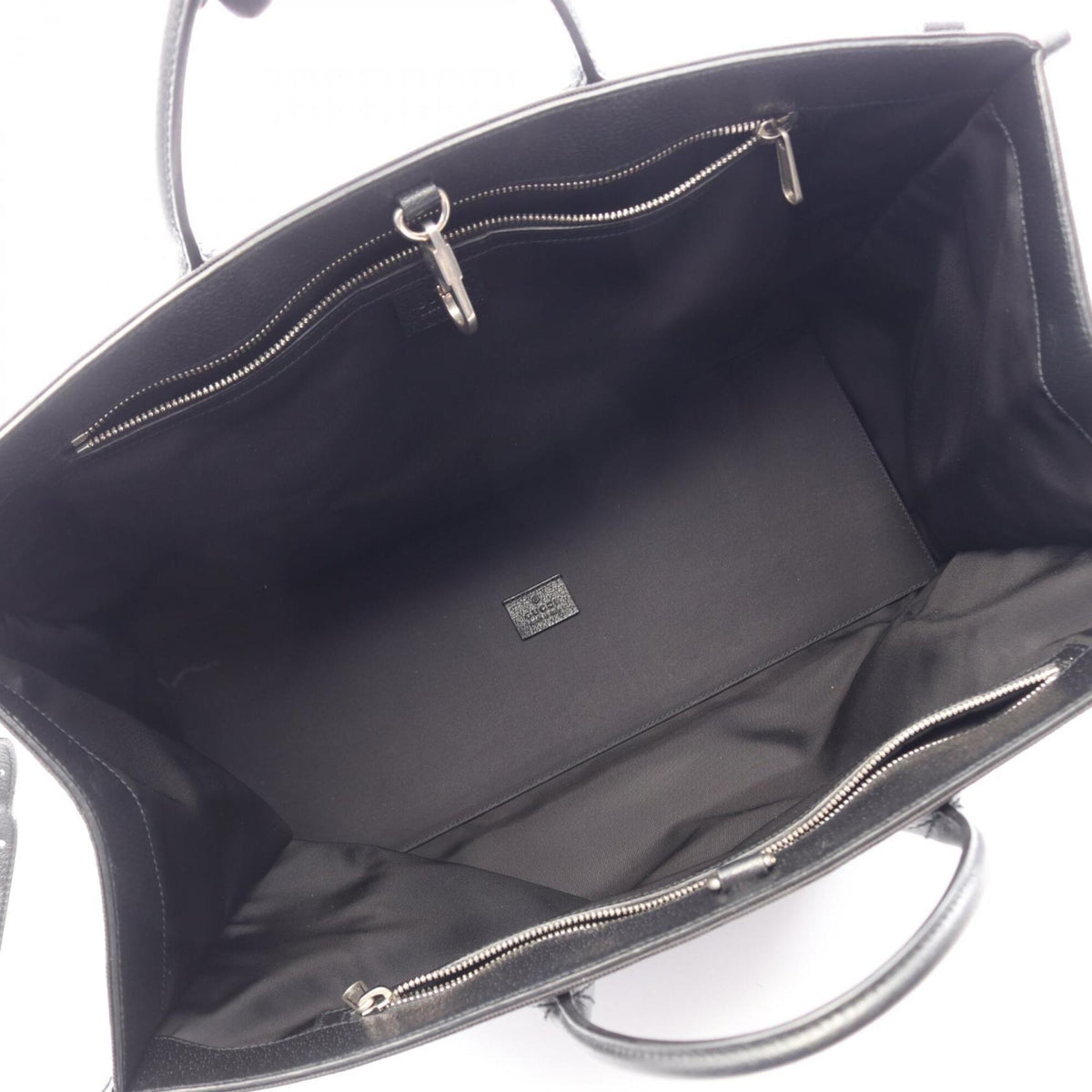 Gucci Black Leather Handbag Shoulder Bag (Pre-Owned)
