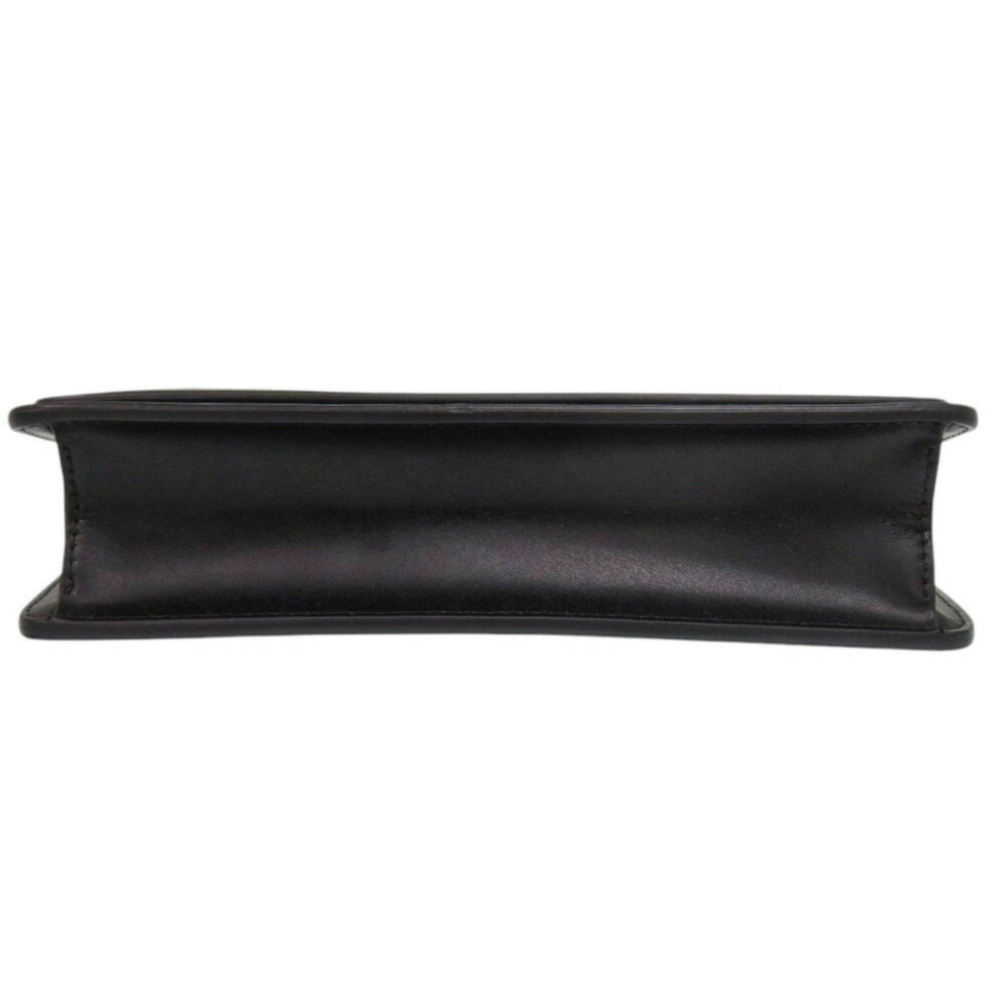 Givenchy Black Leather Chain/Shoulder Wallet (Pre-Owned)