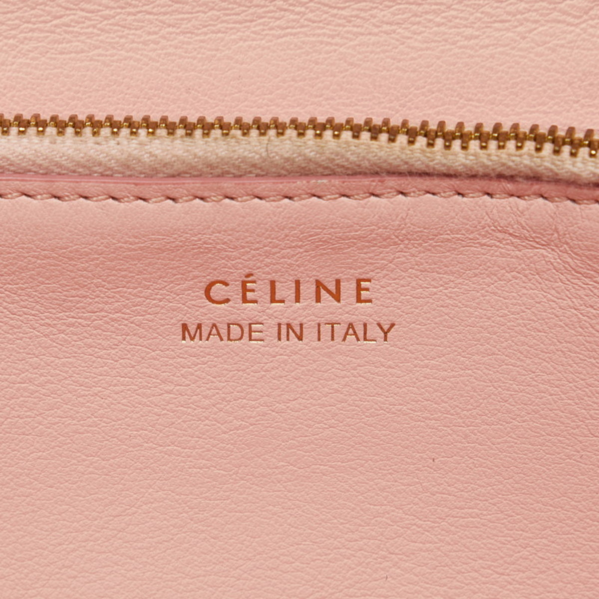 Celine Gray Leather Long Wallet (Bi-Fold) (Pre-Owned)