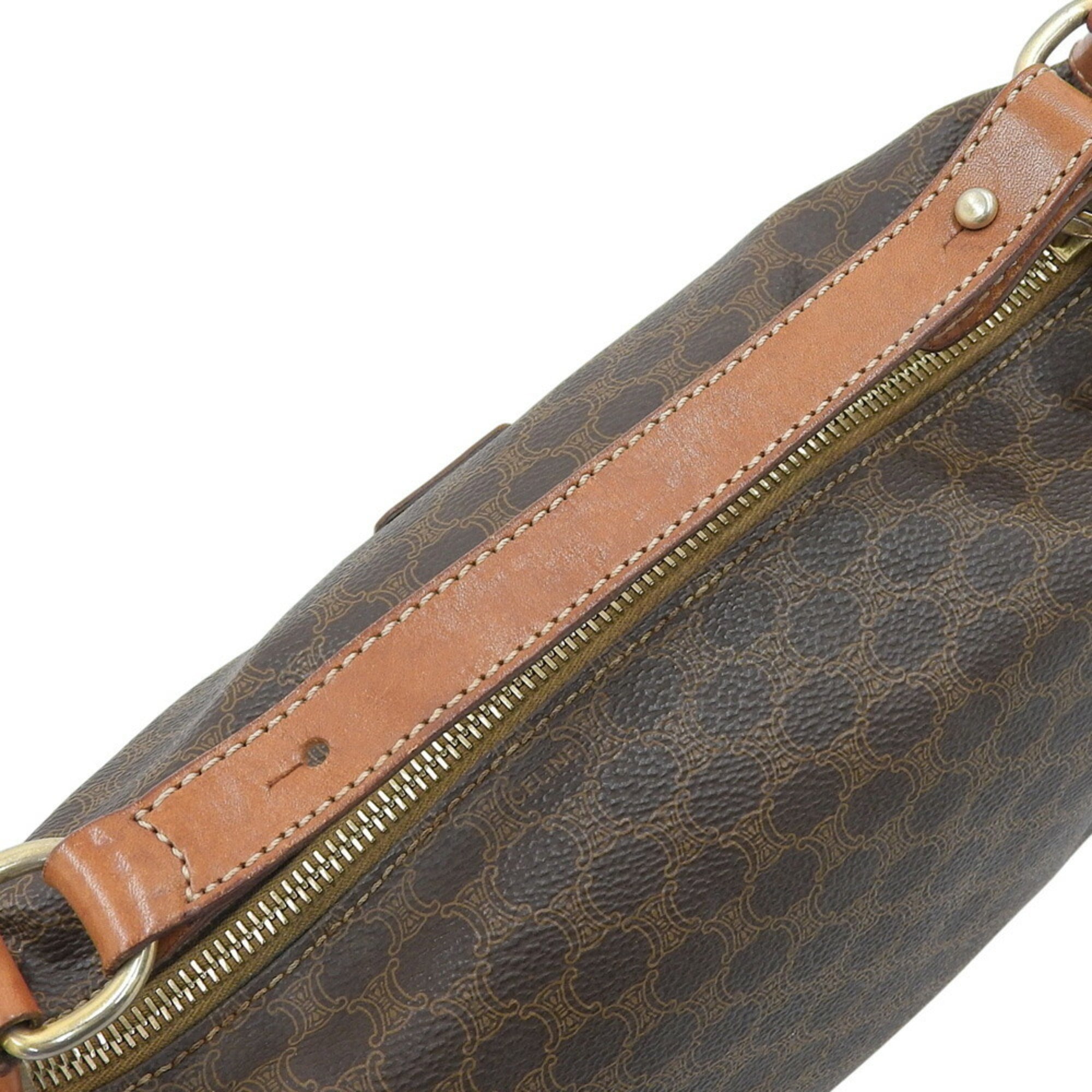Celine Brown Pvc Pouch Shoulder Bag (Pre-Owned)