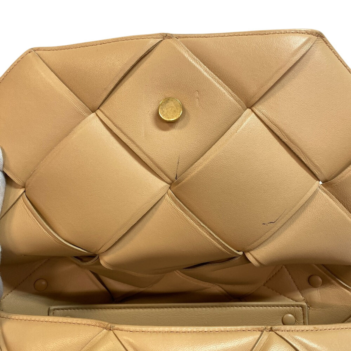 Bottega Veneta Beige Leather Shoulder Bag (Pre-Owned)