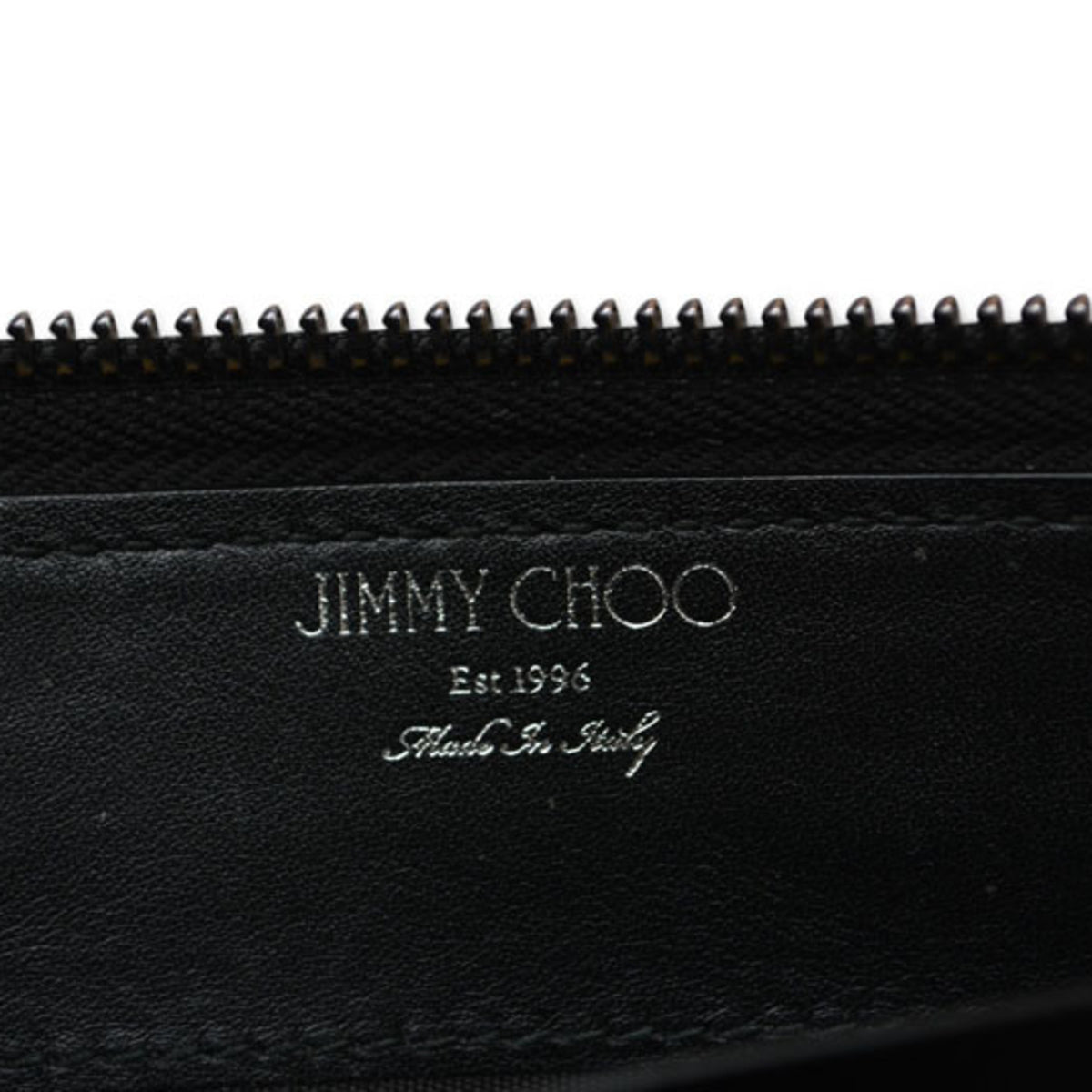 Jimmy Choo Black Leather Long Wallet (Bi-Fold) (Pre-Owned)