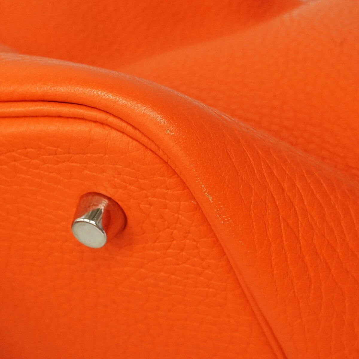 Hermes Capucine Taurillon Clemence Leather Handbag (Pre-Owned)