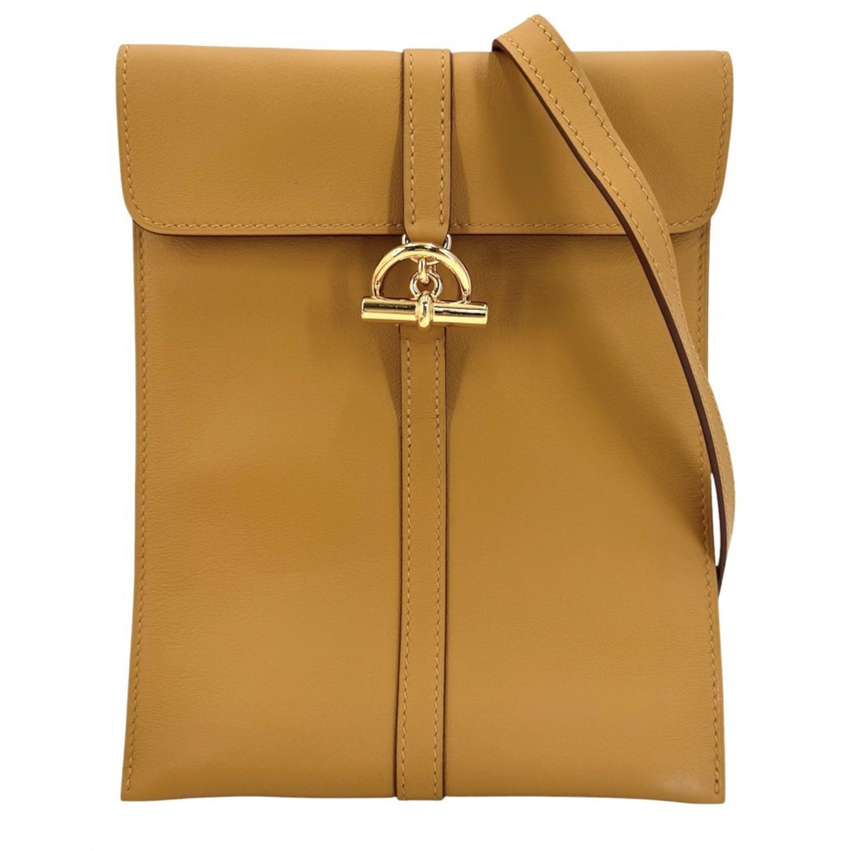 Hermes Brown Leather Shoulder Bag (Pre-Owned)